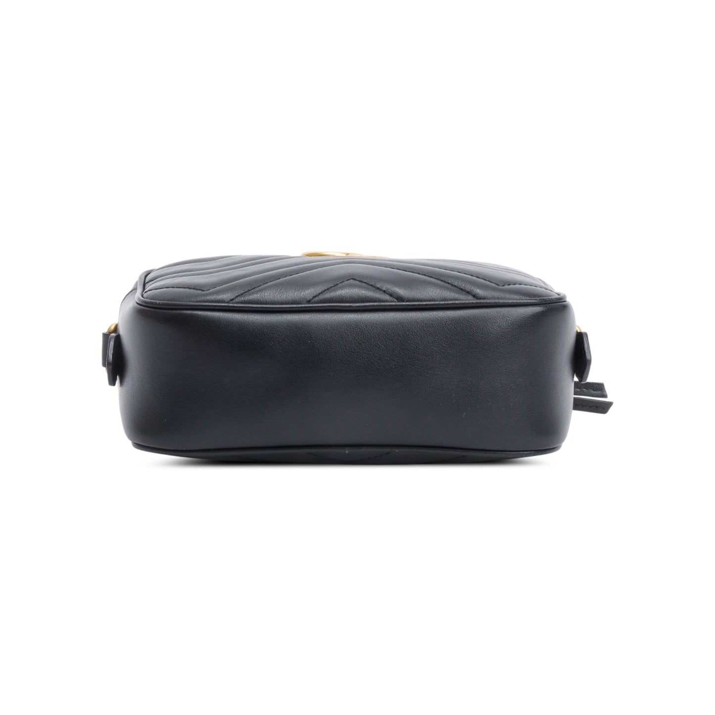 Gucci Black GG Marmont Matelasse Mini Camera Bag