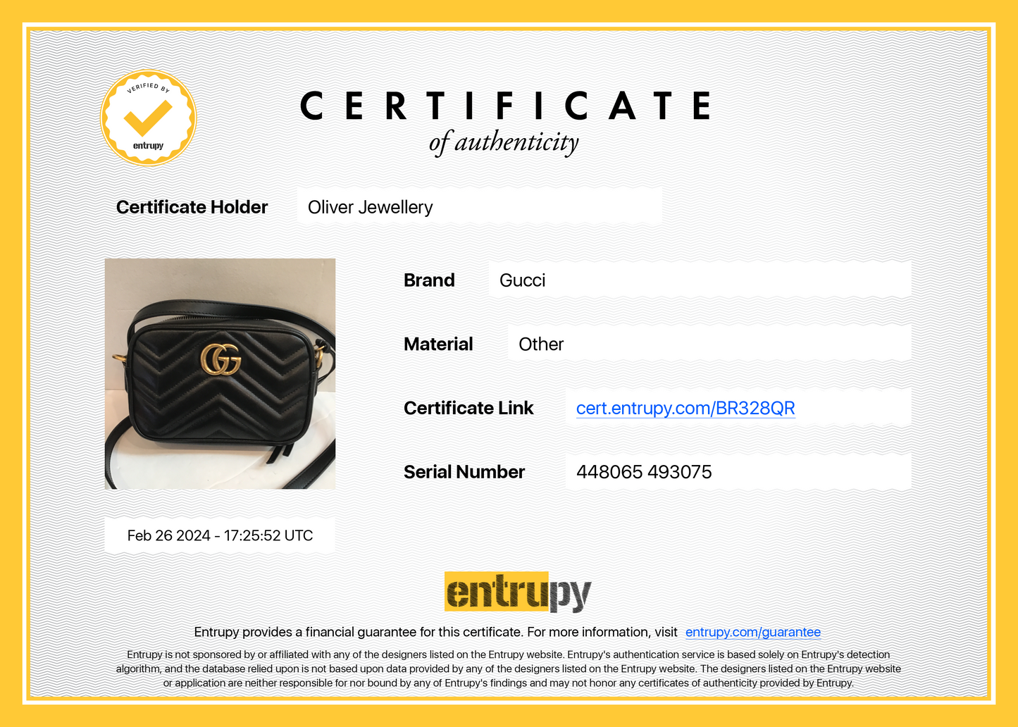 Gucci Black GG Marmont Matelasse Mini Shoulder Bag