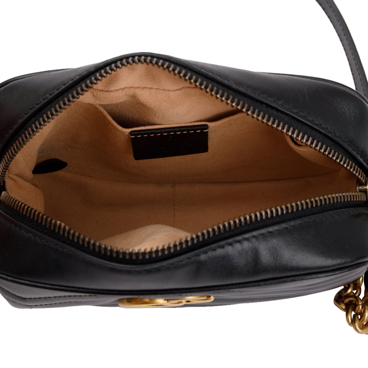 Gucci Black GG Marmont Matelasse Mini Shoulder Bag