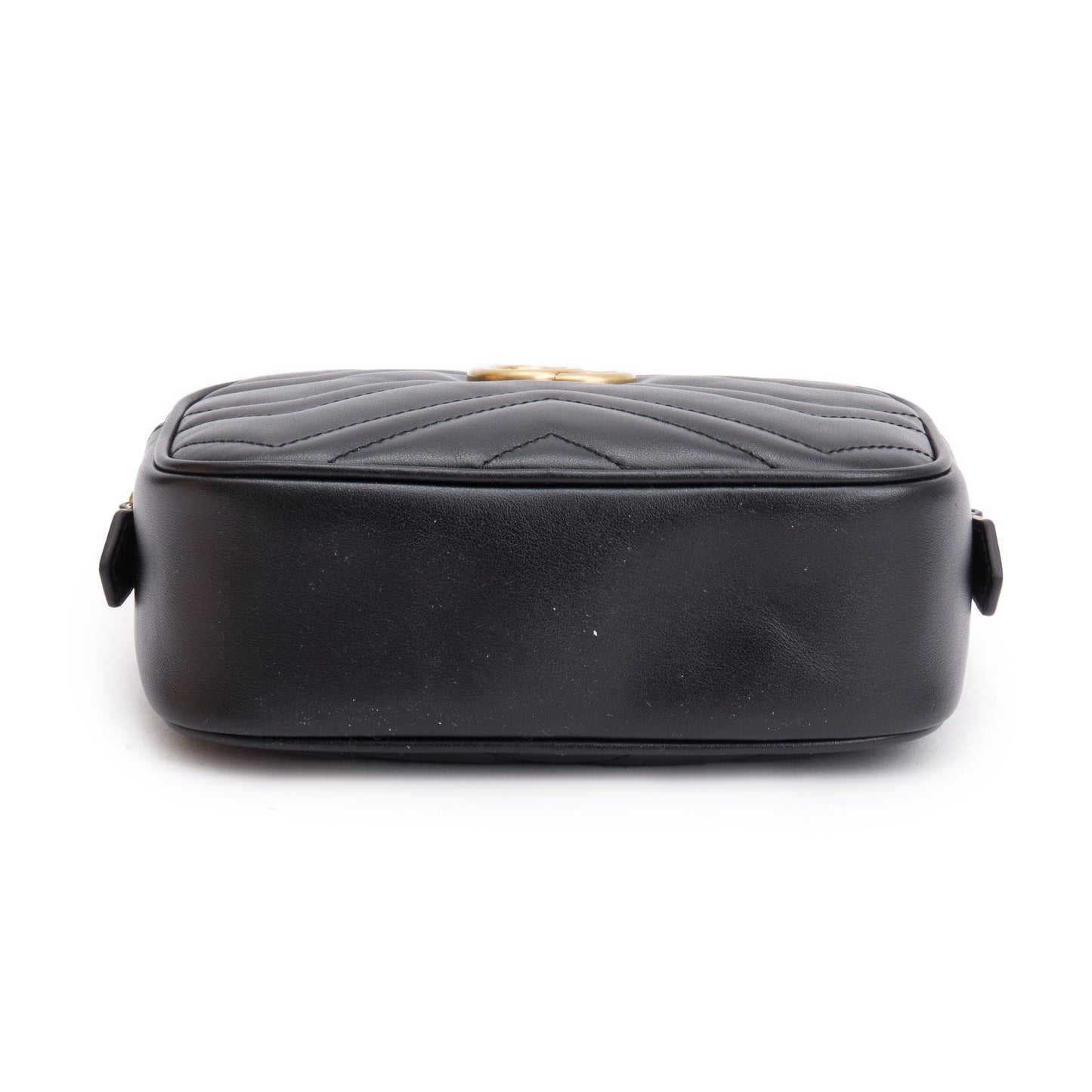 Gucci Black GG Marmont Matelasse Mini Shoulder Bag