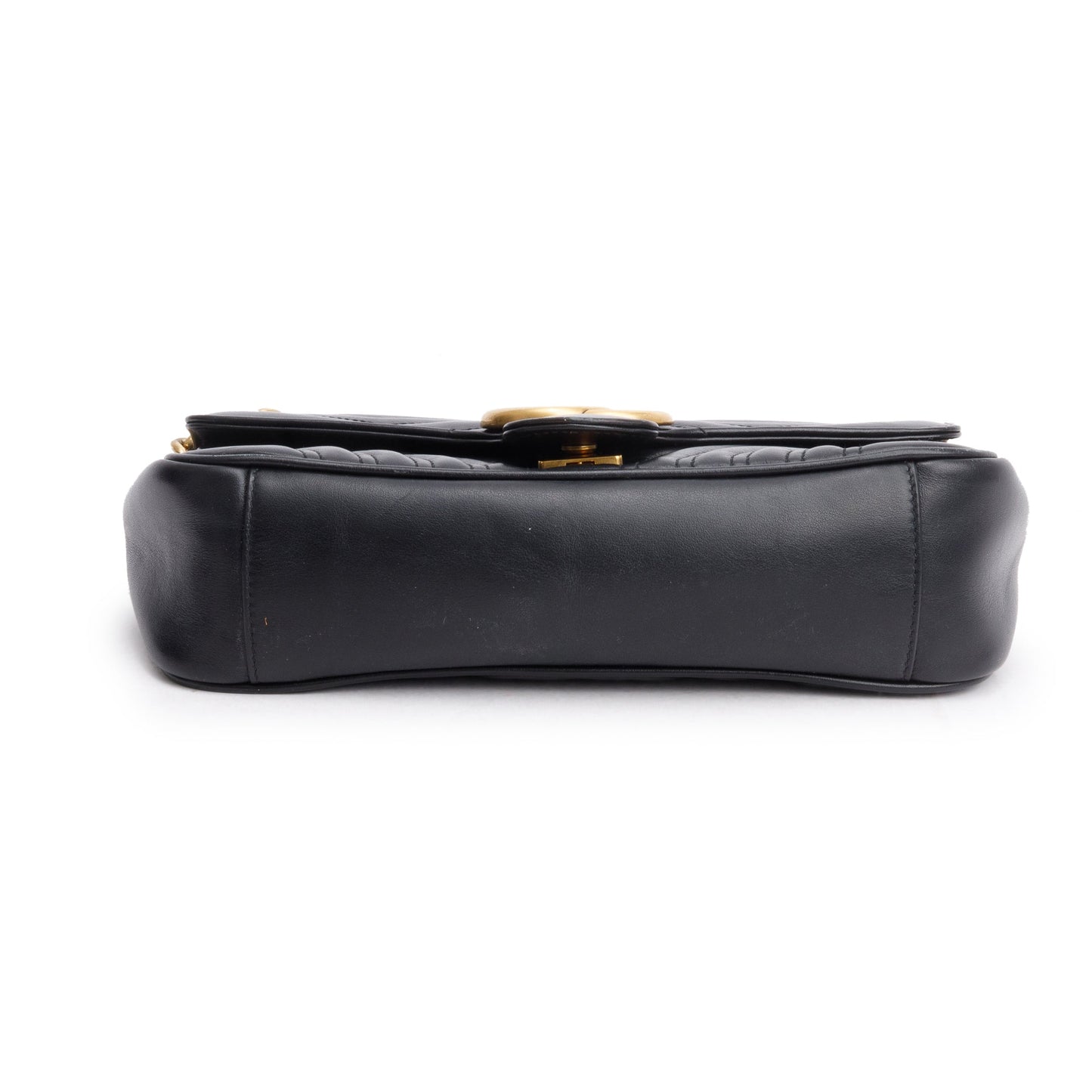 Gucci Black GG Marmont Matelasse Small Shoulder Bag