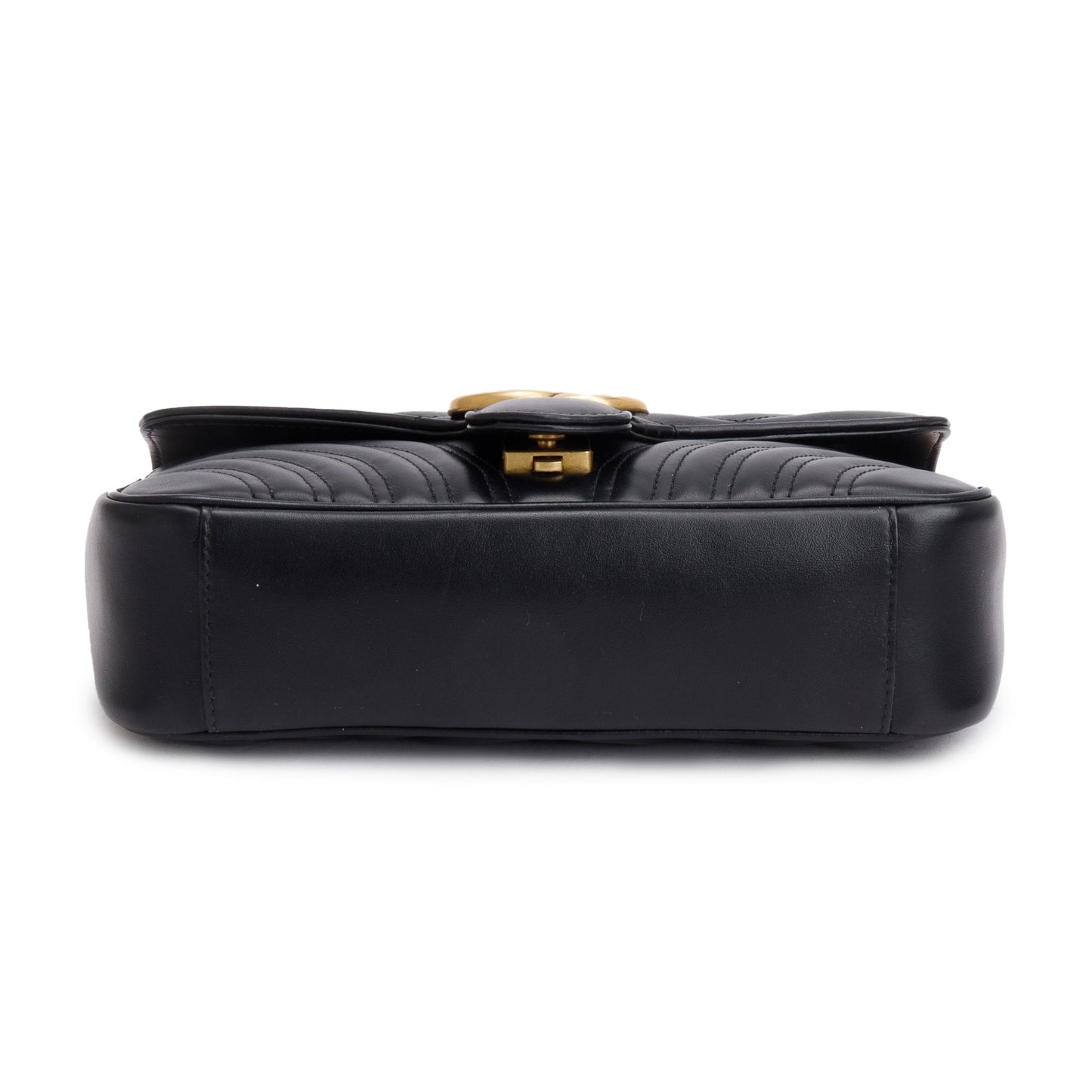 Gucci Black GG Marmont Matelasse Small Shoulder Bag