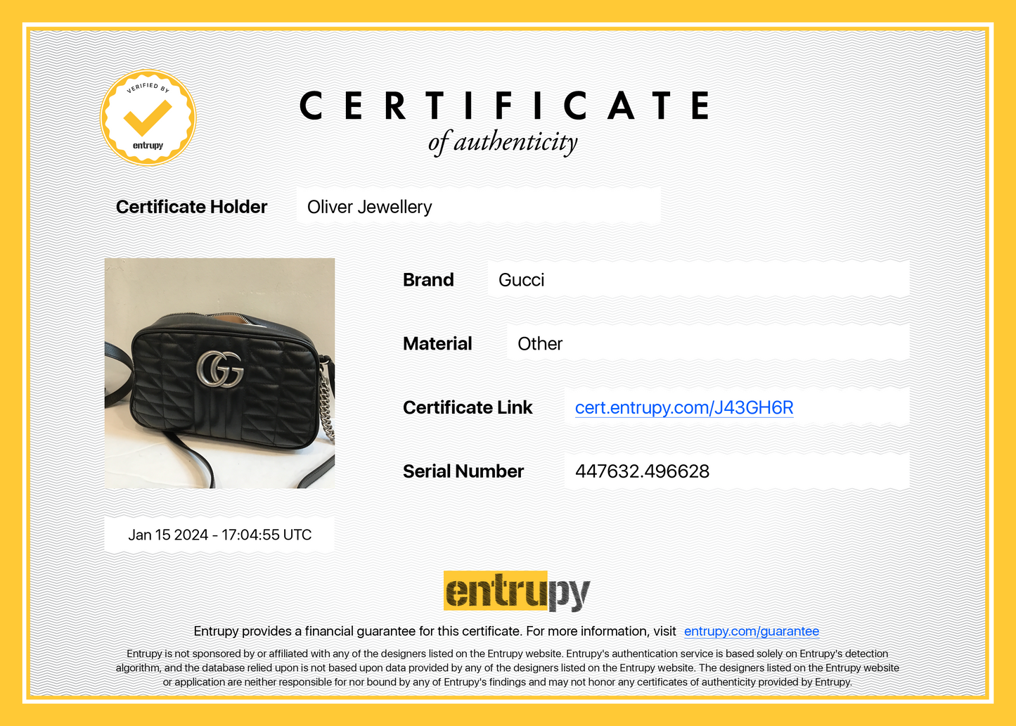 Gucci Black GG Marmont Matelasse Small Shoulder Bag