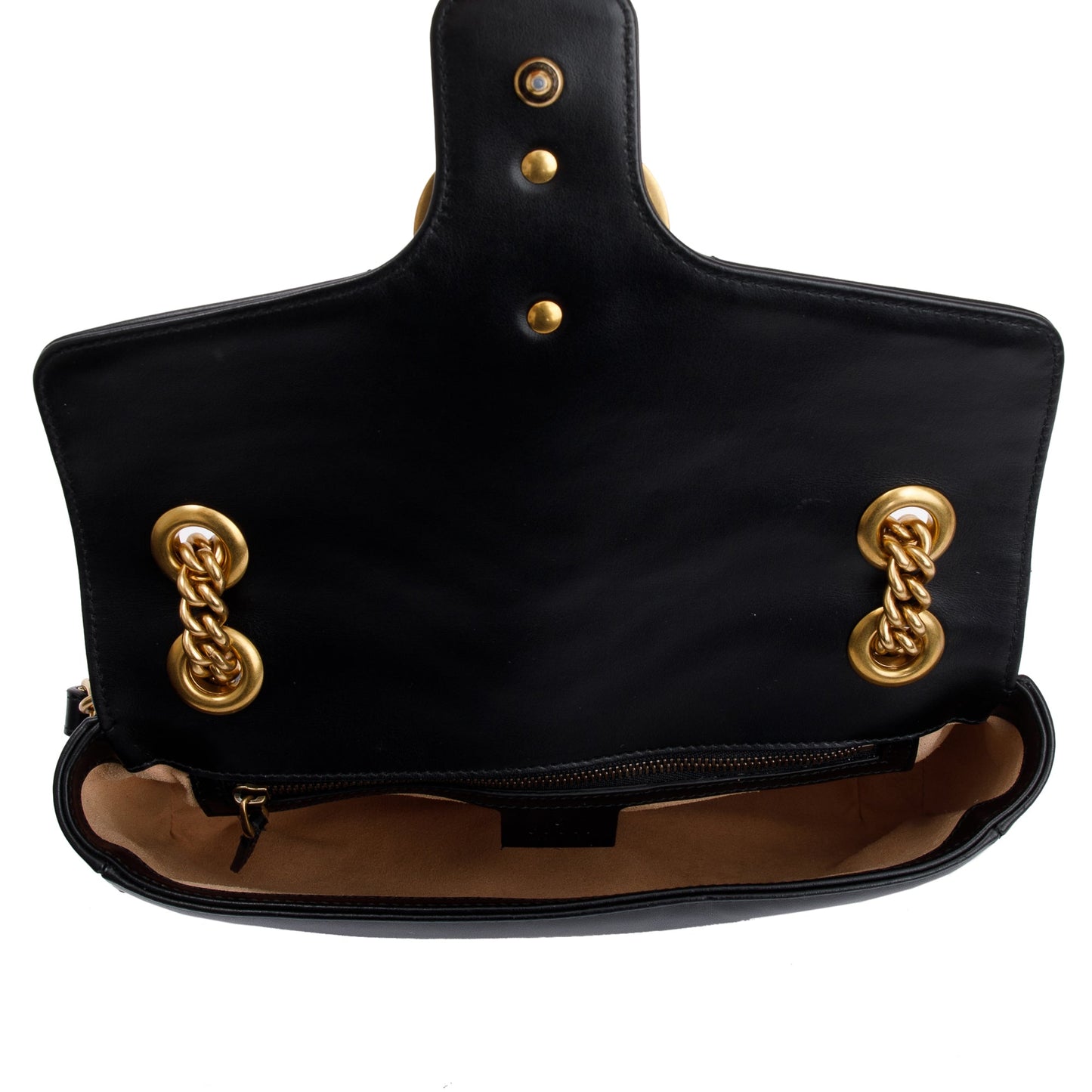 Gucci Black GG Marmont Matelasse Small Shoulder Bag