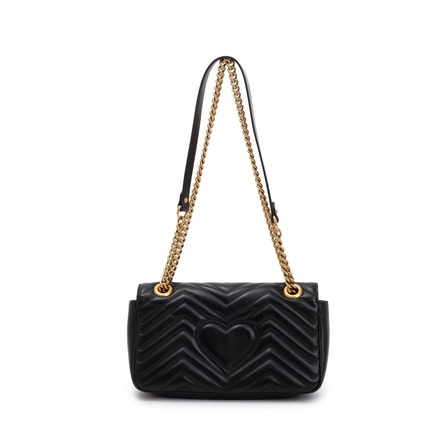 Gucci Black GG Marmont Matelasse Small Shoulder Bag