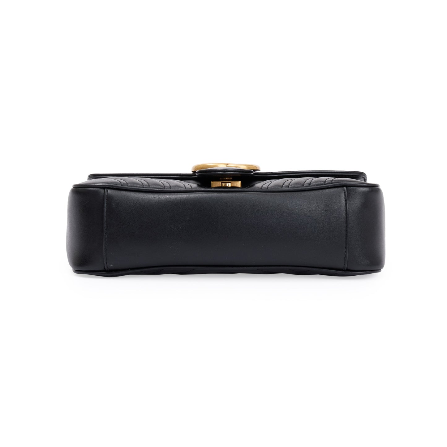 Gucci Black GG Marmont Matelasse Small Shoulder Bag
