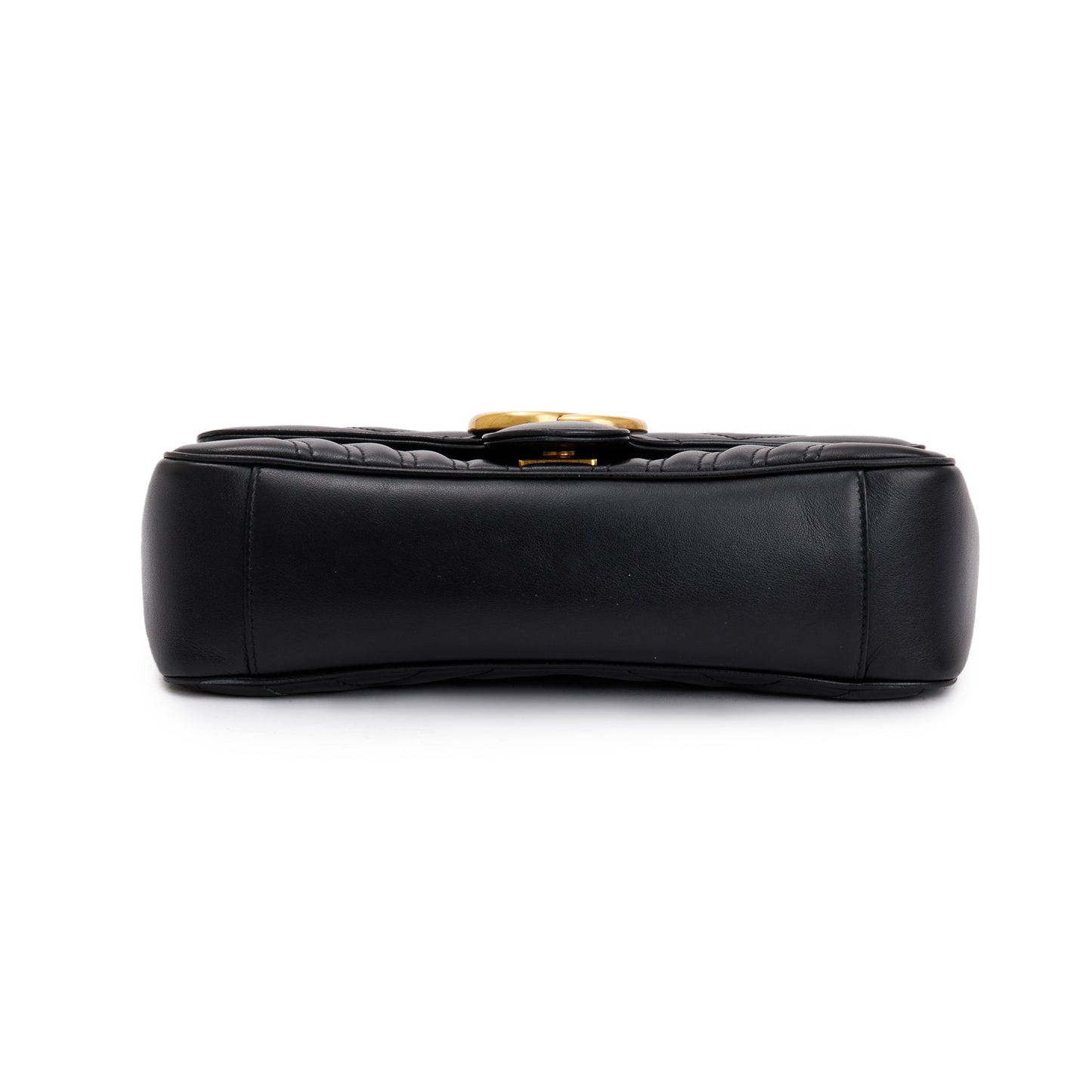 Gucci Black GG Marmont Matelasse Small Shoulder Bag