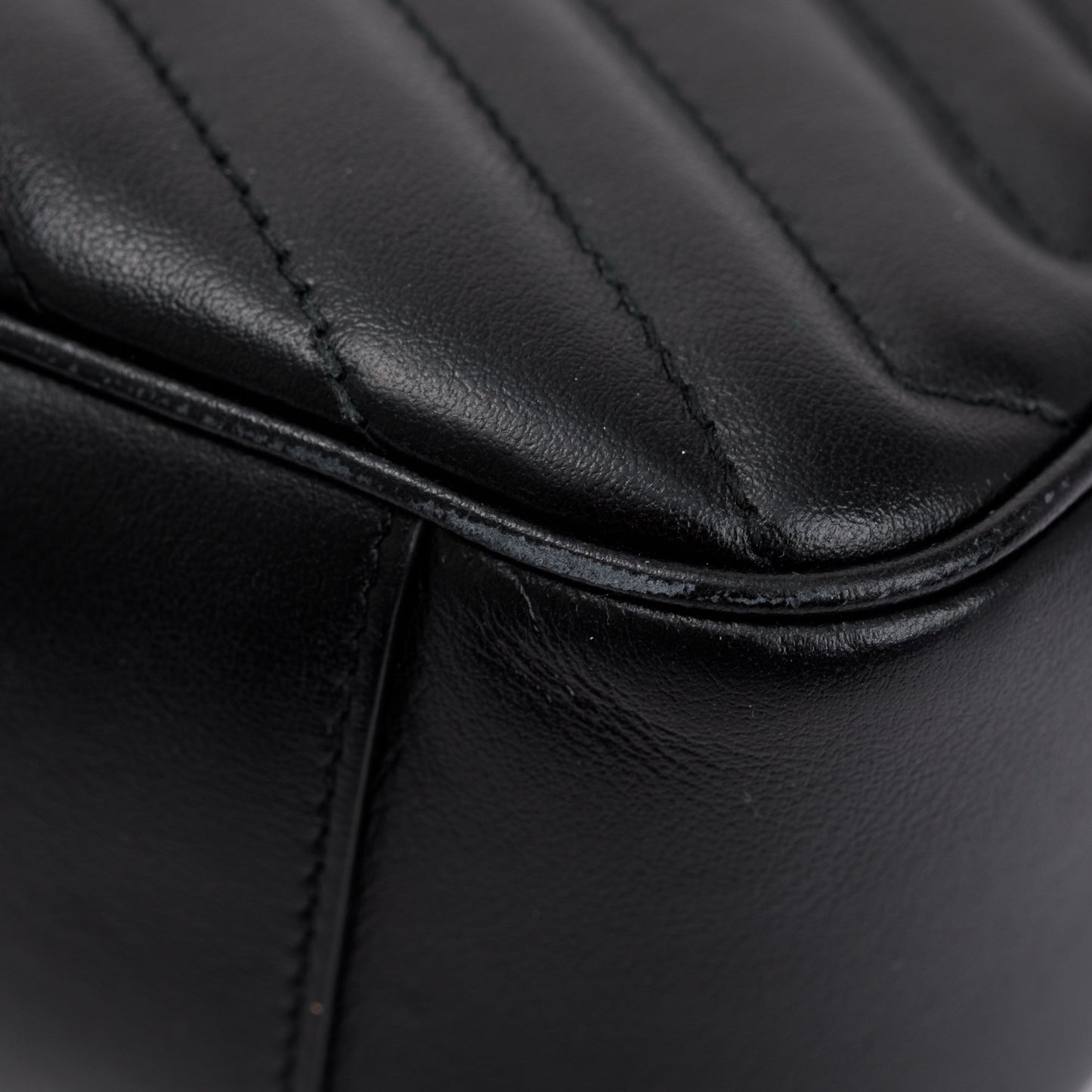 Gucci Black GG Marmont Matelasse Small Shoulder Bag