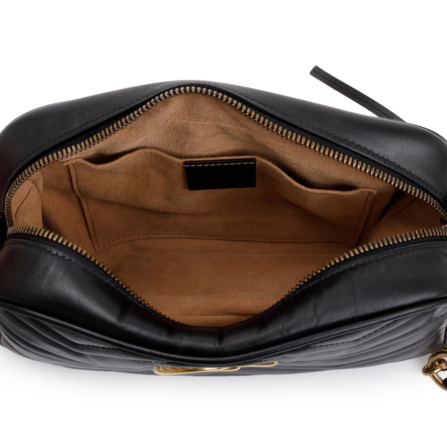 Gucci Black GG Marmont Matelasse Small Shoulder Bag