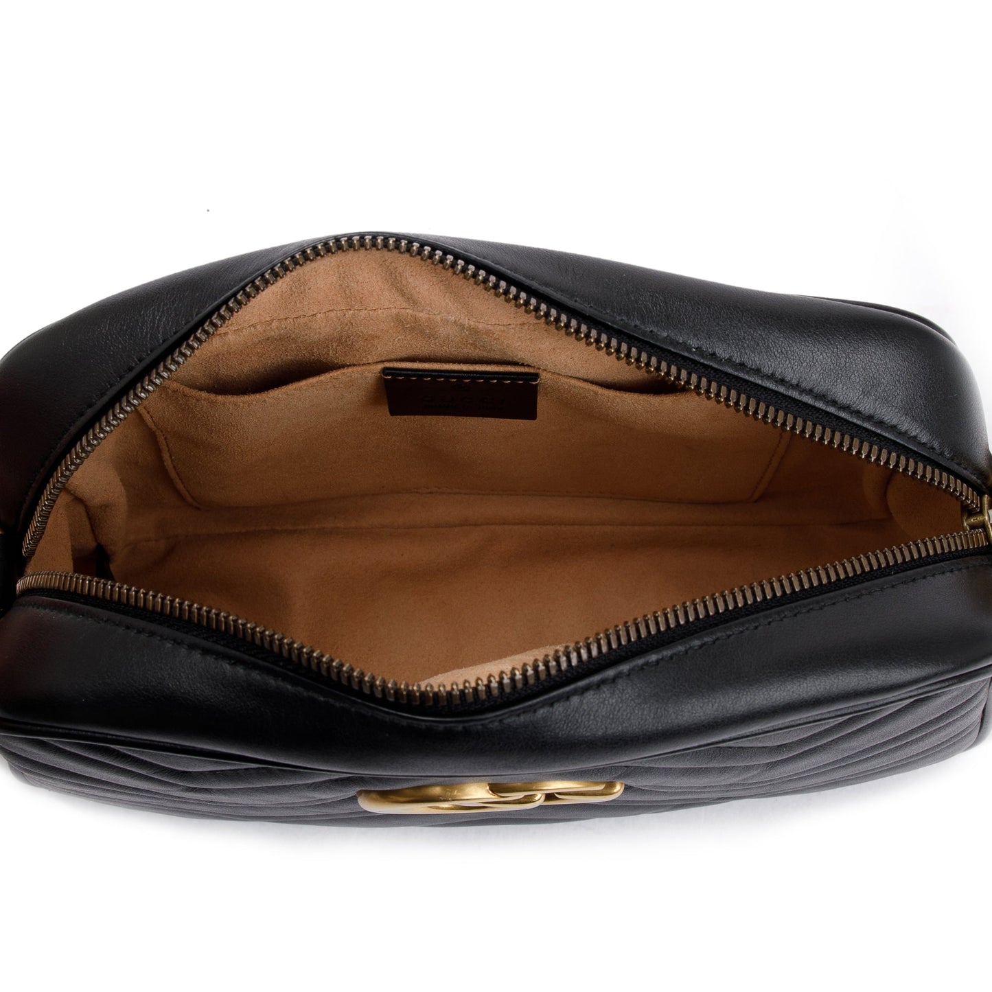 Gucci Black GG Marmont Matelasse Small Shoulder Bag