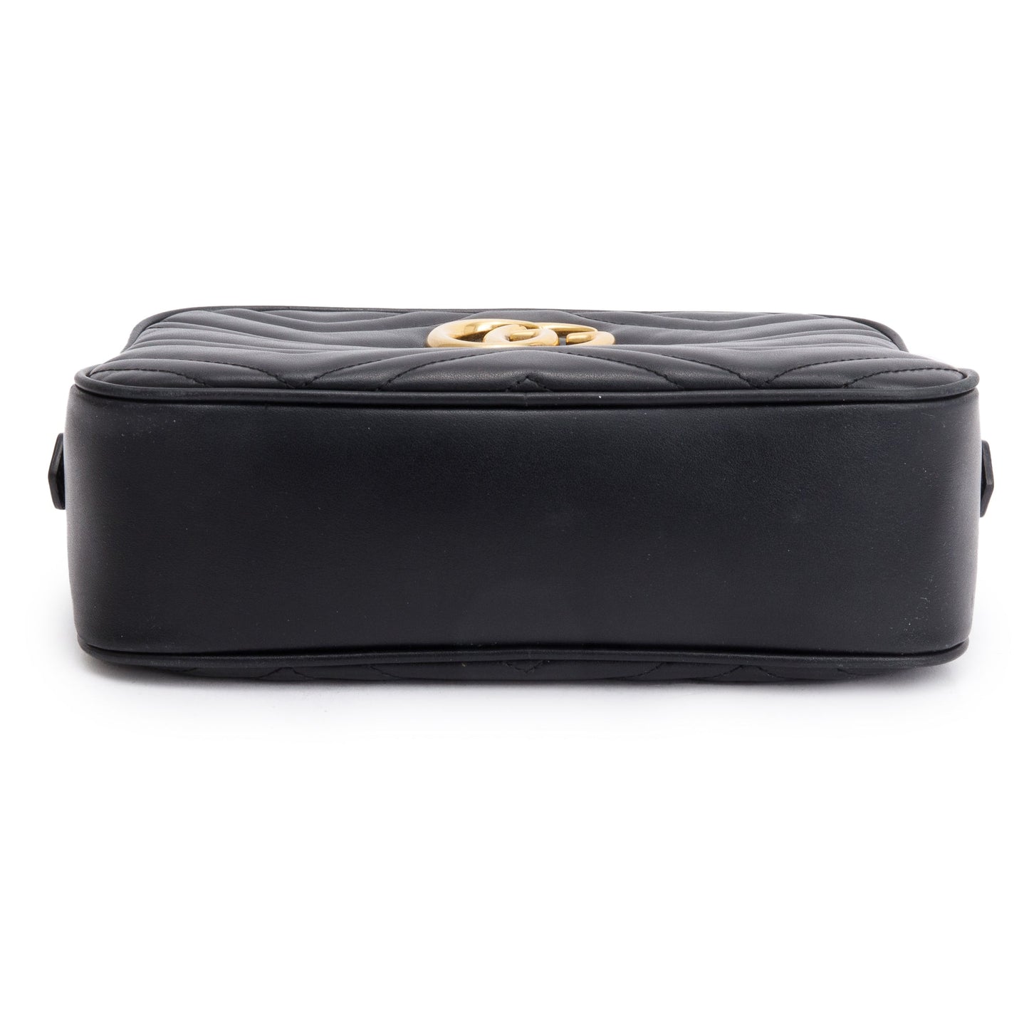 Gucci Black GG Marmont Matelasse Small Shoulder Bag
