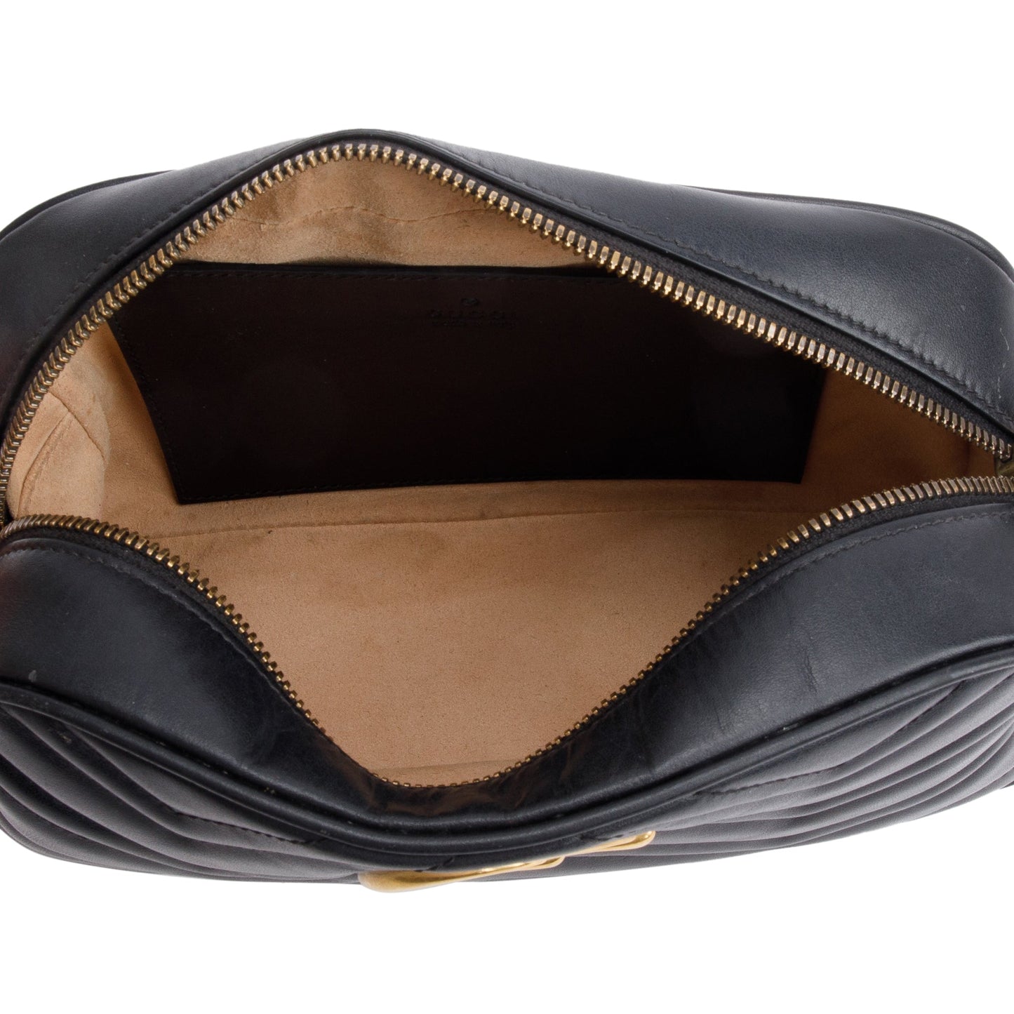Gucci Black GG Marmont Matelasse Small Shoulder Bag