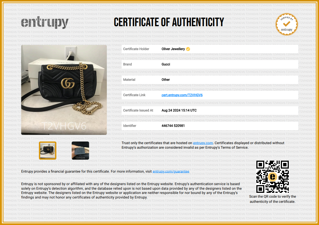 Gucci Black GG Marmont Mini Shoulder Bag