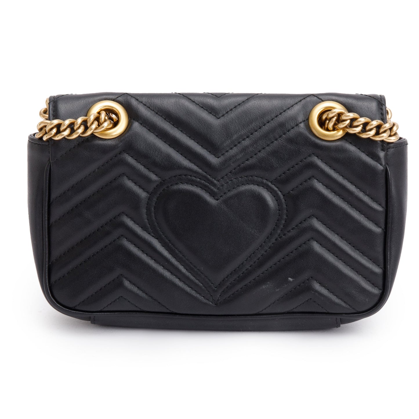 Gucci Black GG Marmont Mini Shoulder Bag