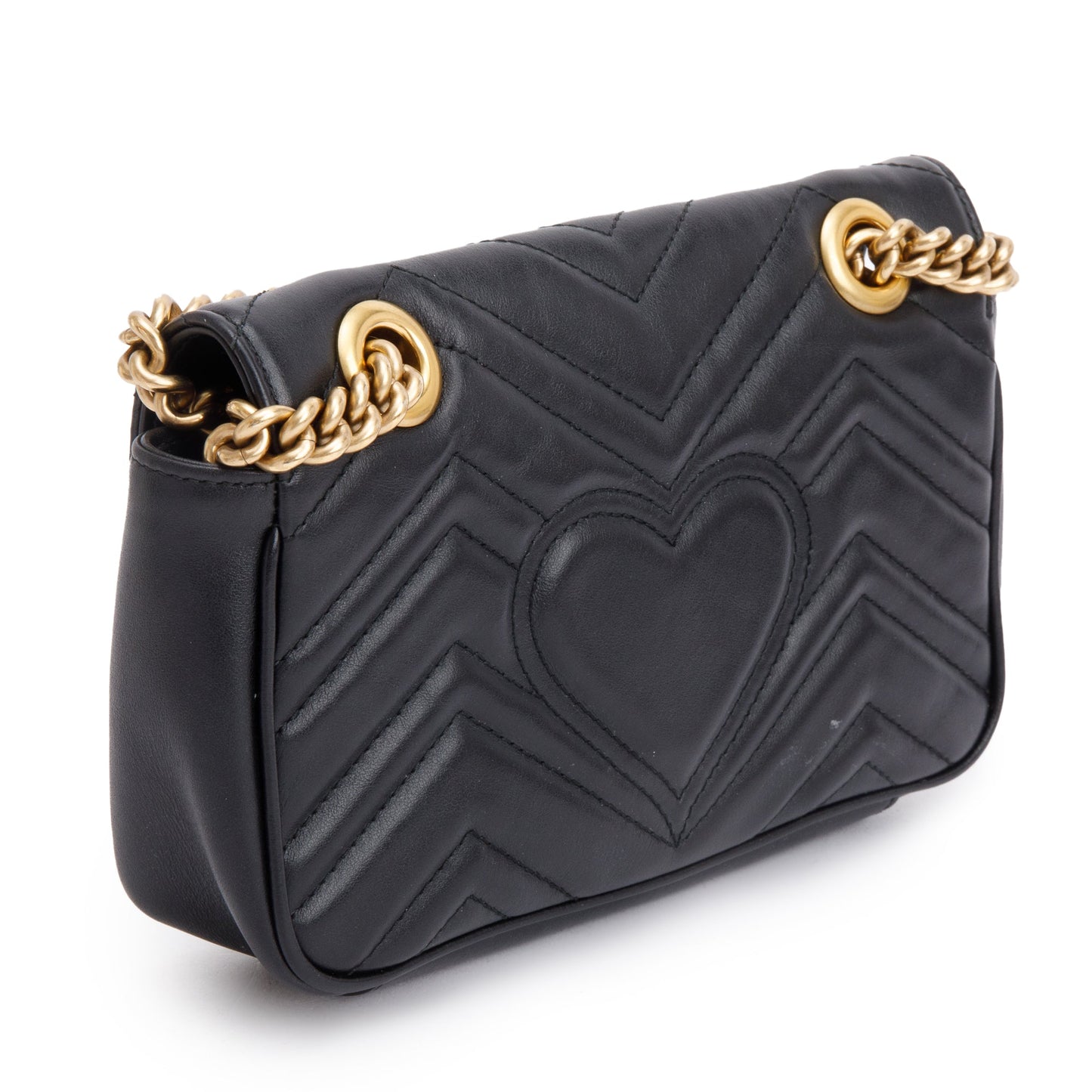 Gucci Black GG Marmont Mini Shoulder Bag