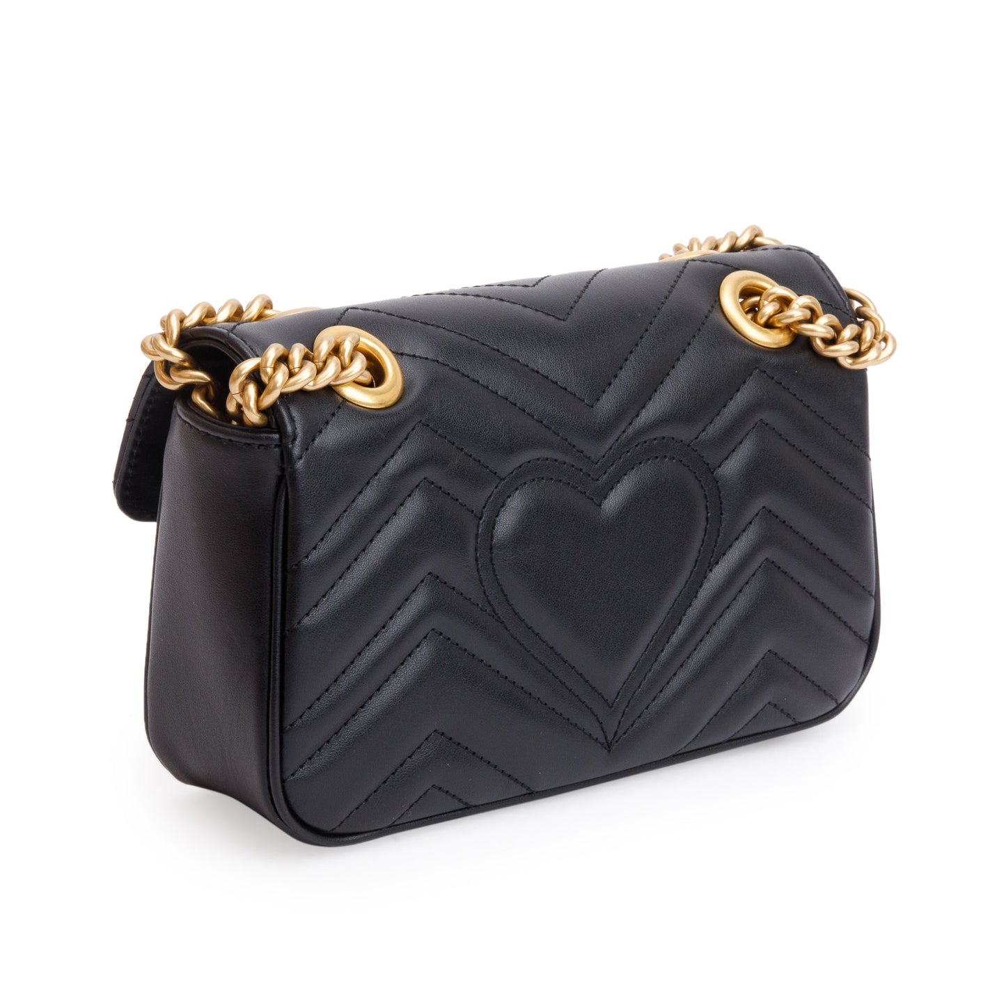 Gucci Black GG Marmont Mini Shoulder Bag