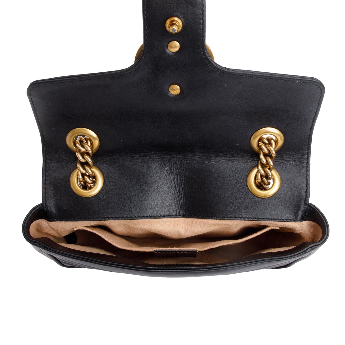 Gucci Black GG Marmont Mini Shoulder Bag
