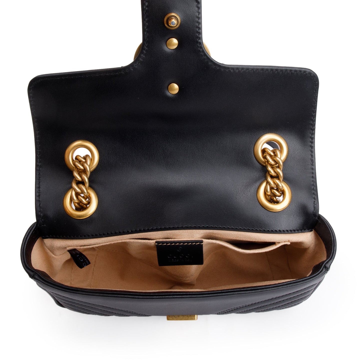 Gucci Black GG Marmont Mini Shoulder Bag