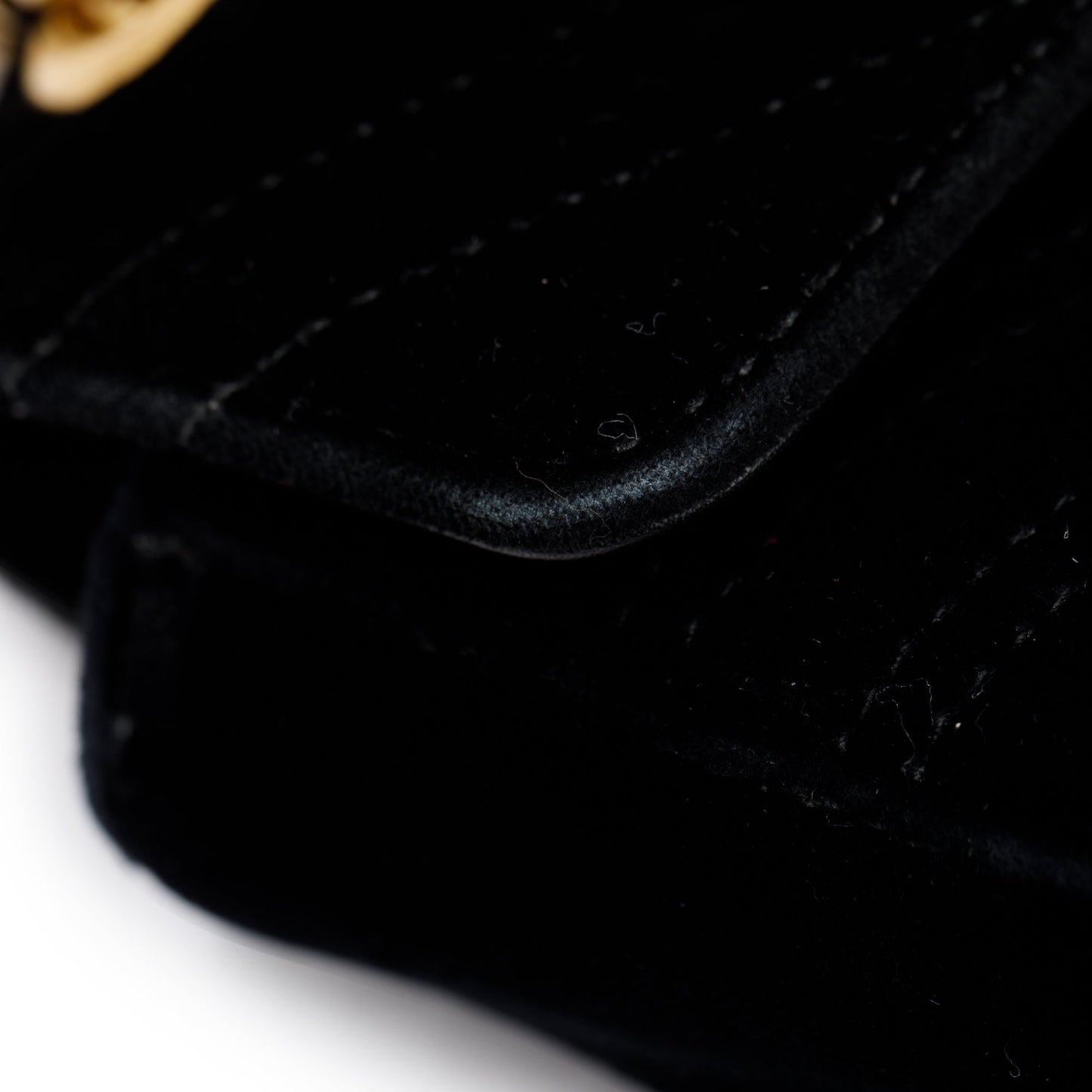Gucci Black GG Marmont Velvet Mini Bag