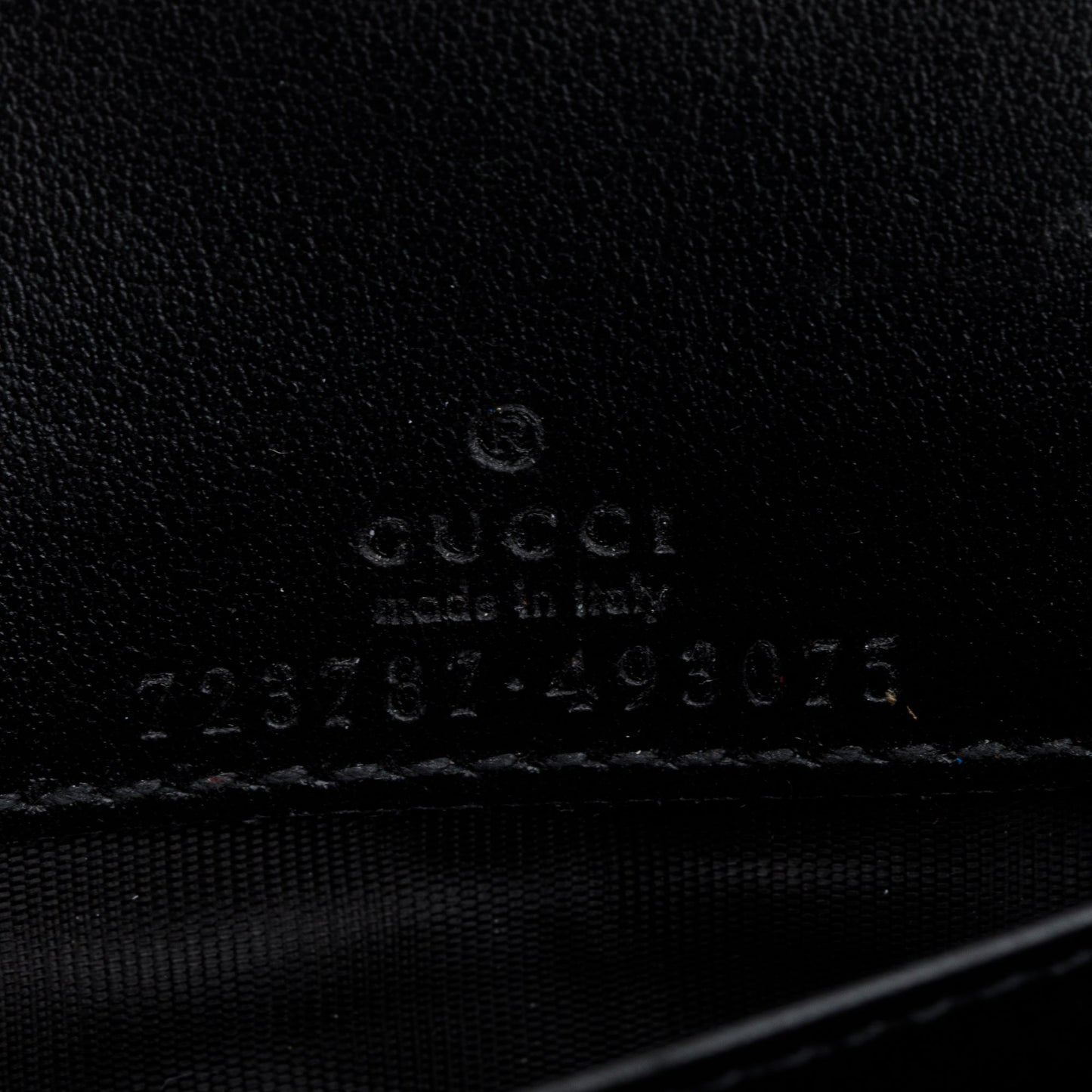Gucci Black GG Matelasse Leather Chain Wallet