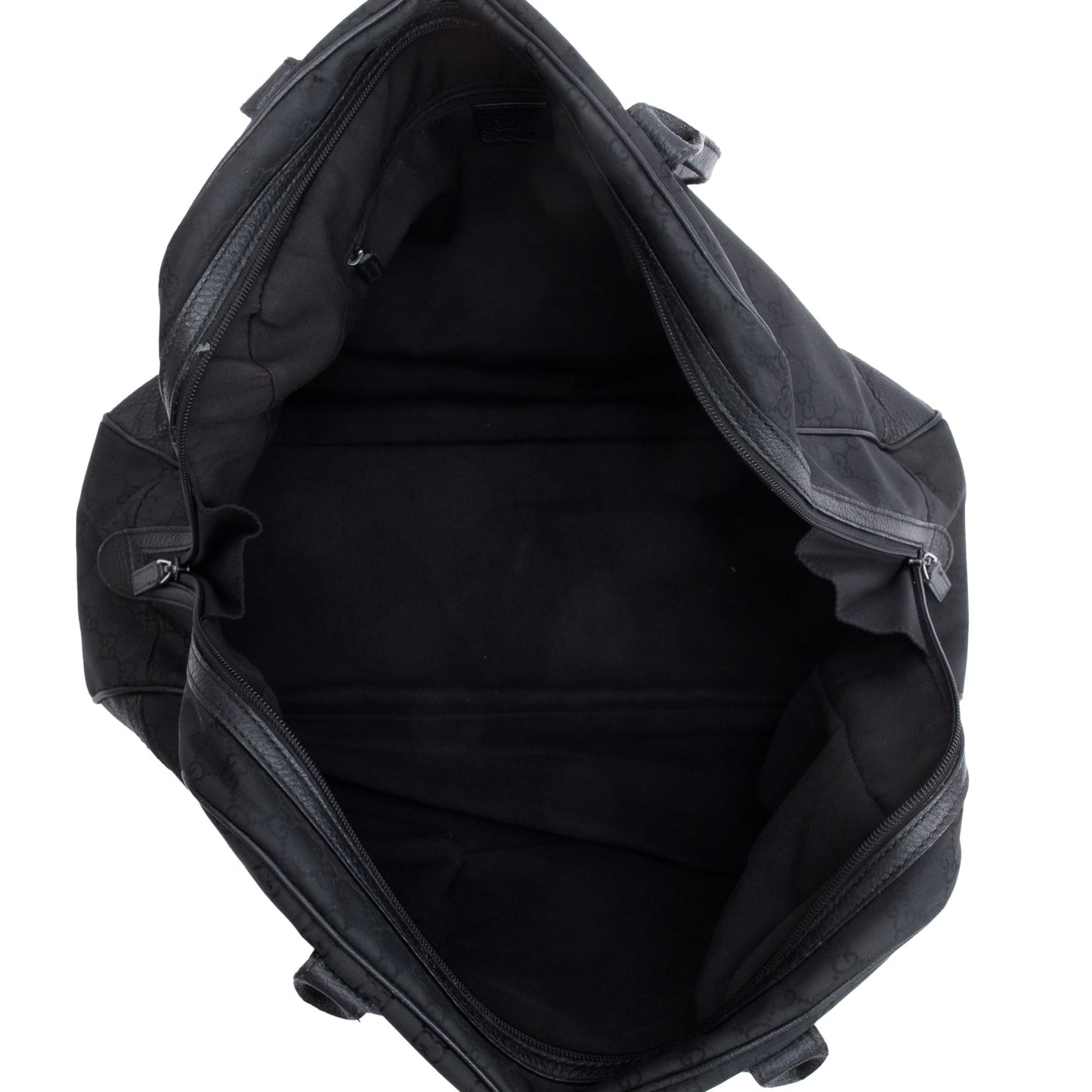 Gucci Black GG Nylon Large Princy Boston Bag
