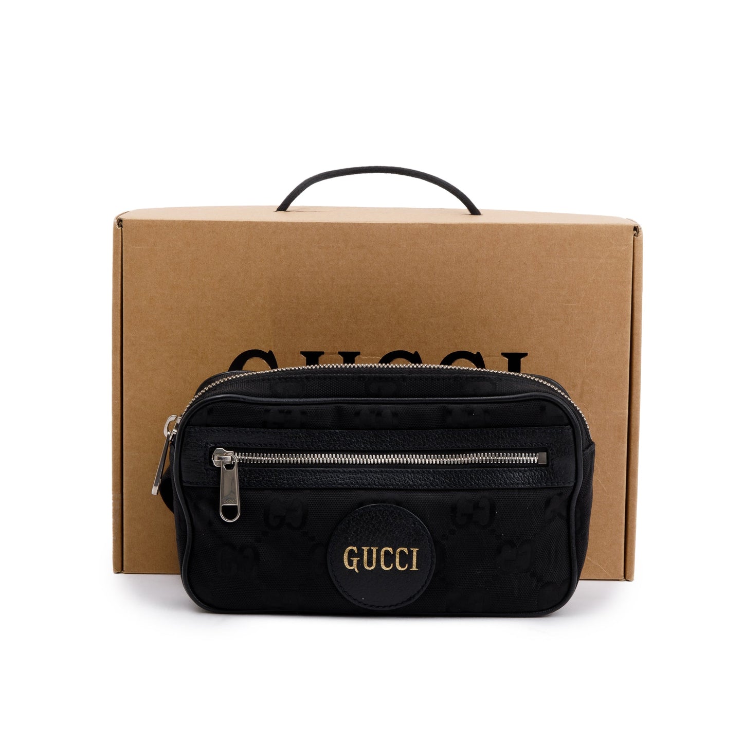 Gucci Black GG Nylon Off The Grid Belt Bag