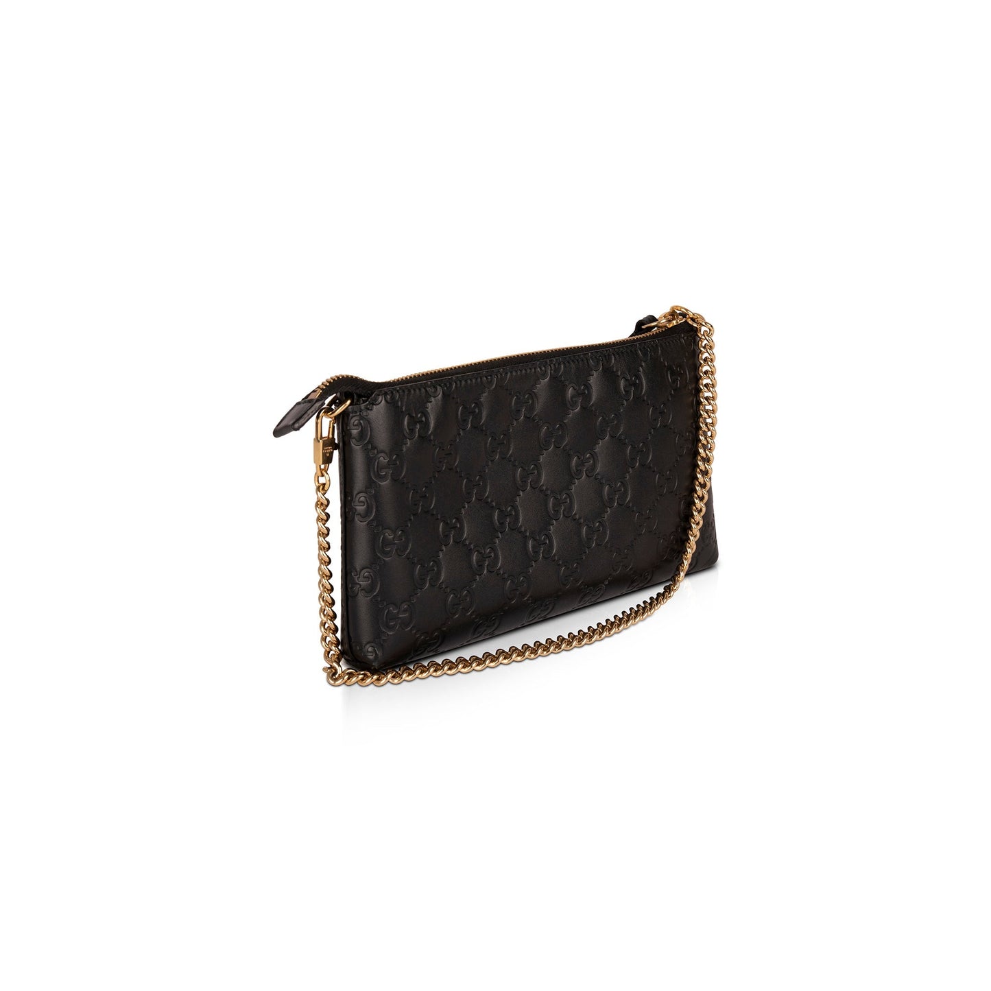 Gucci Black GG Signature Chain Wallet