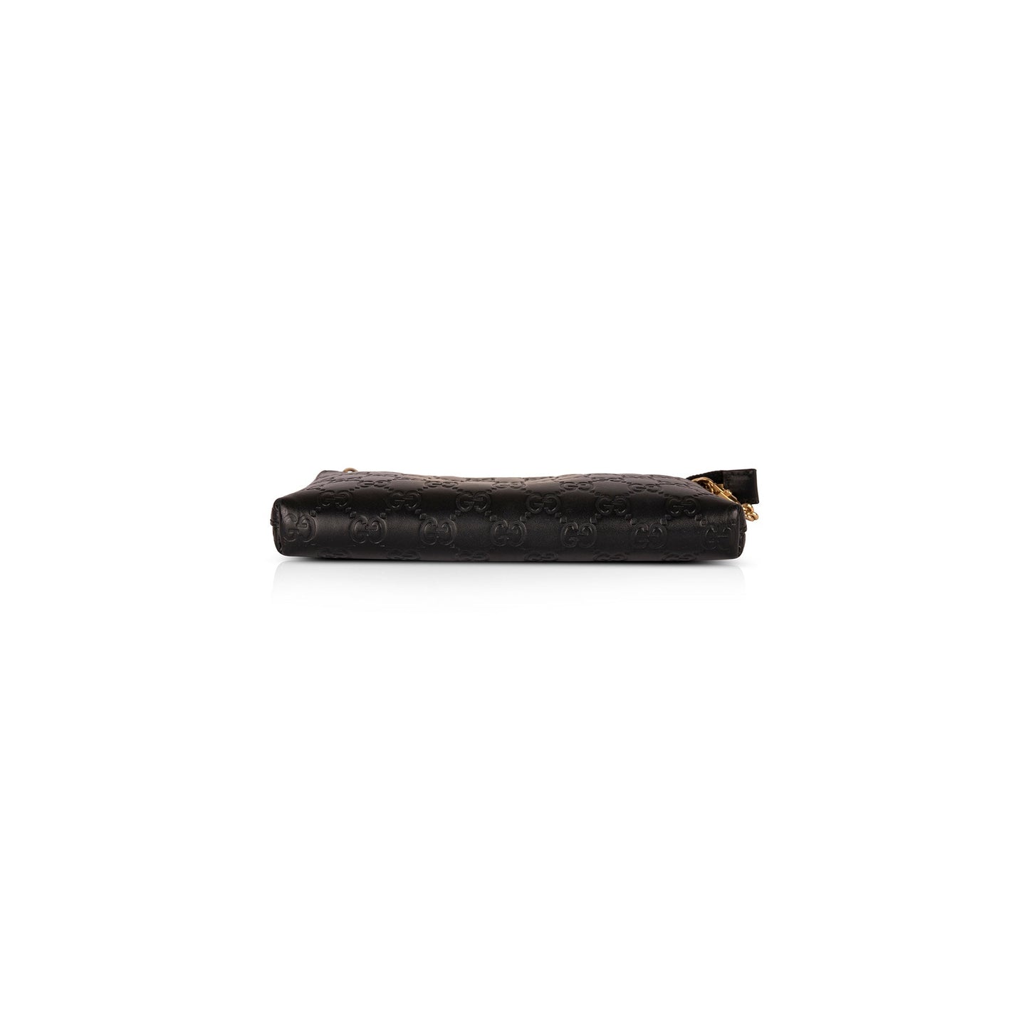 Gucci Black GG Signature Chain Wallet