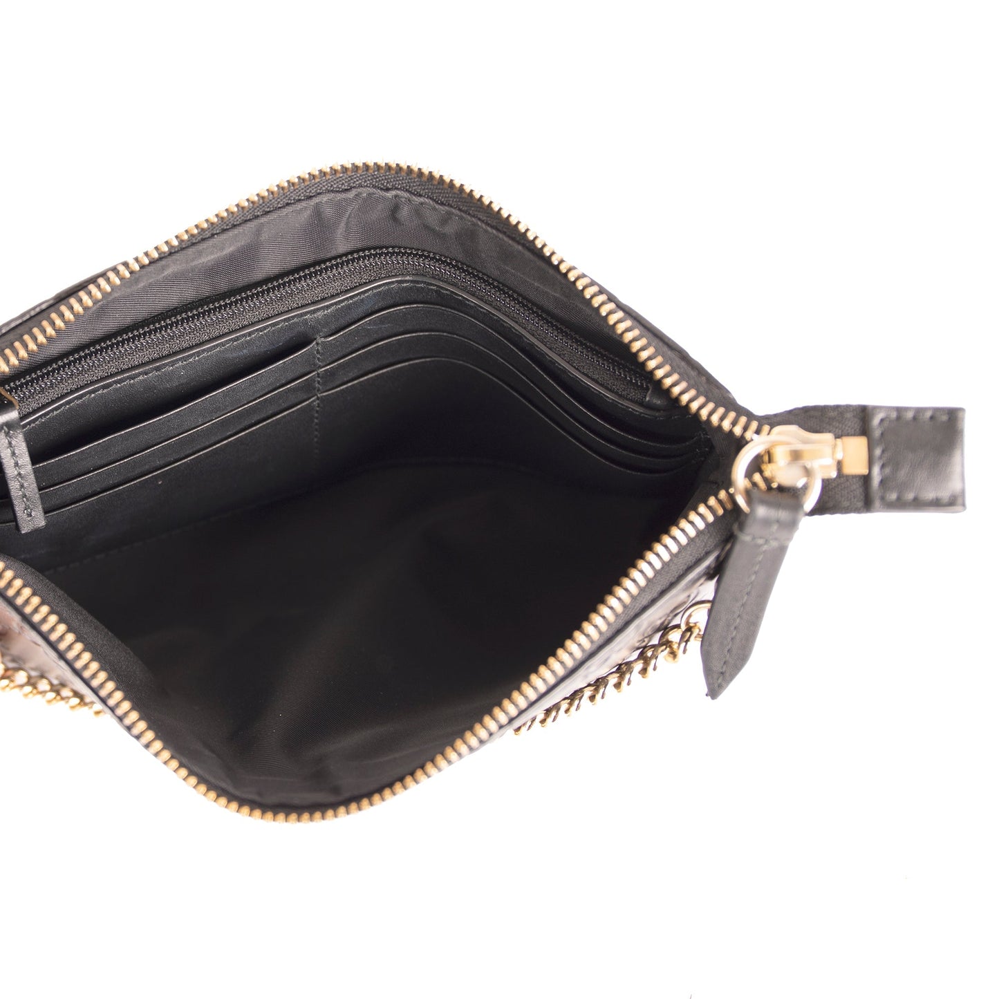 Gucci Black GG Signature Chain Wallet