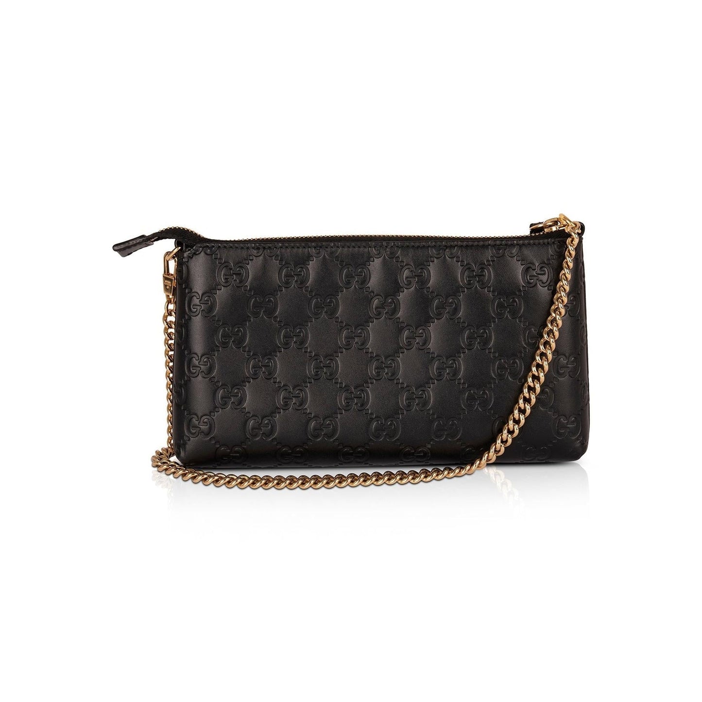 Gucci Black GG Signature Chain Wallet
