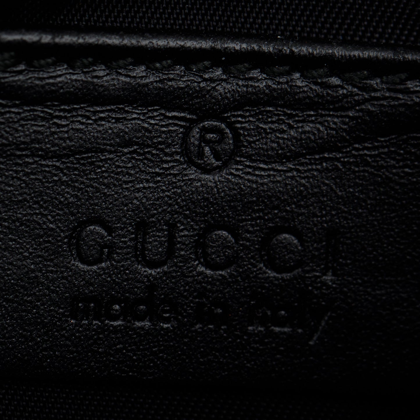Gucci Black GG Signature Leather Key Pouch