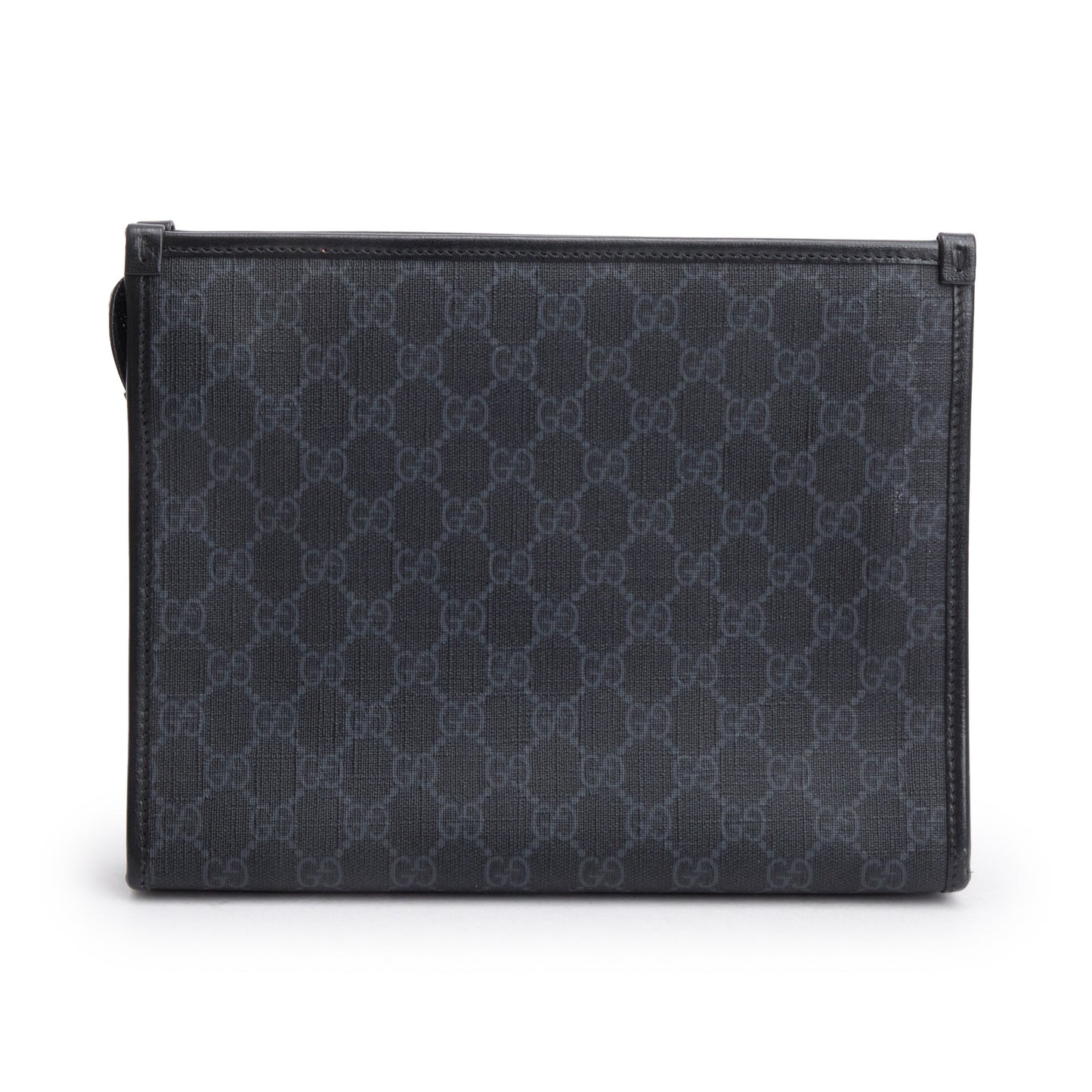 Gucci Black GG Supreme Beauty Case with Interlocking G