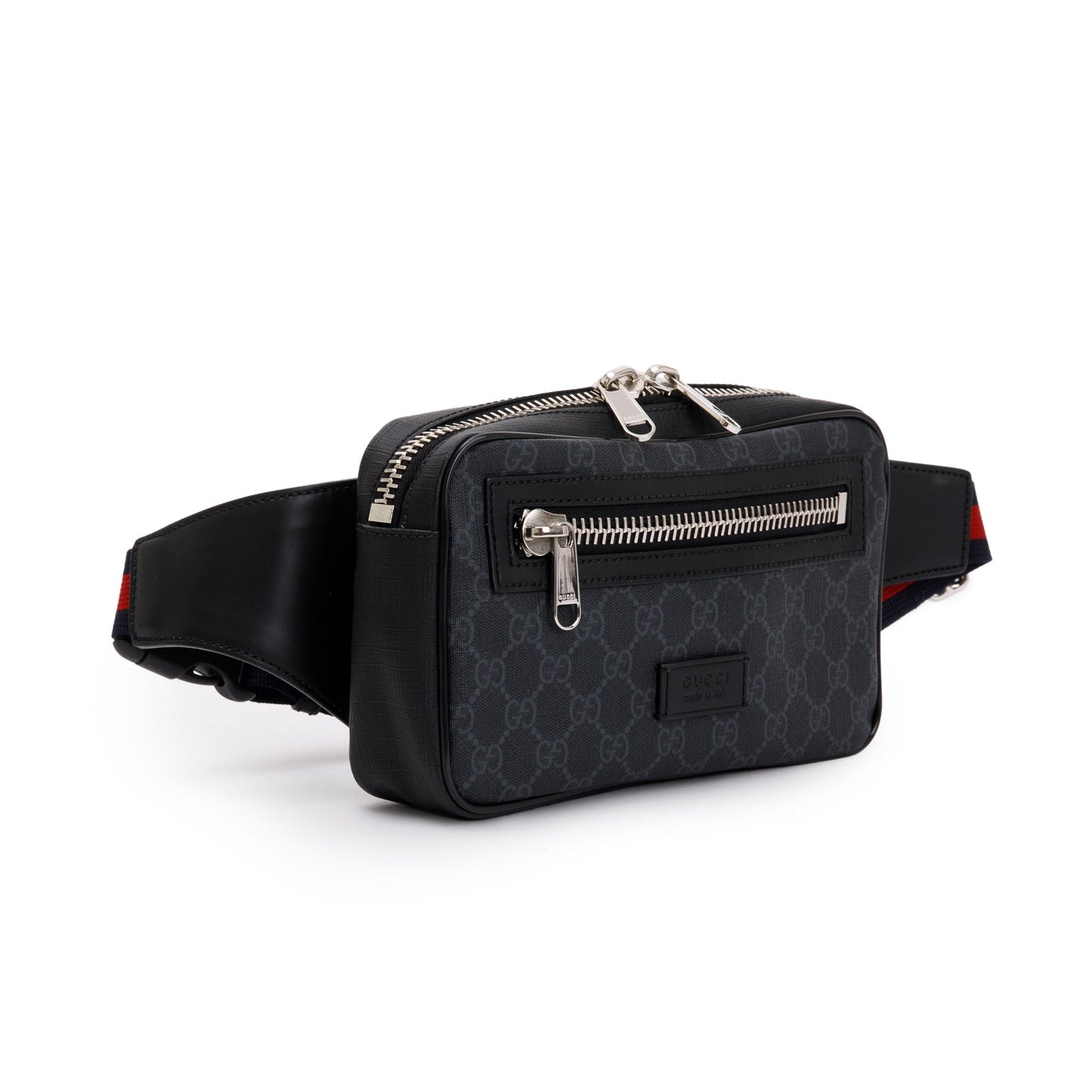Gucci Black GG Supreme Belt Bag