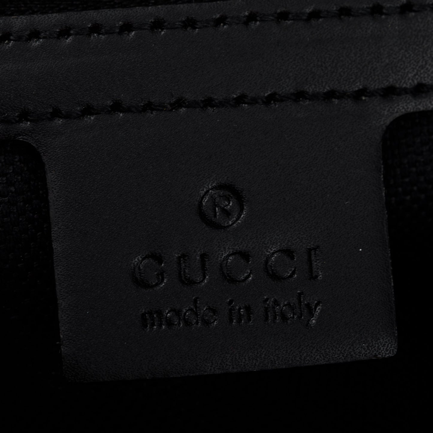Gucci Black GG Supreme Belt Bag