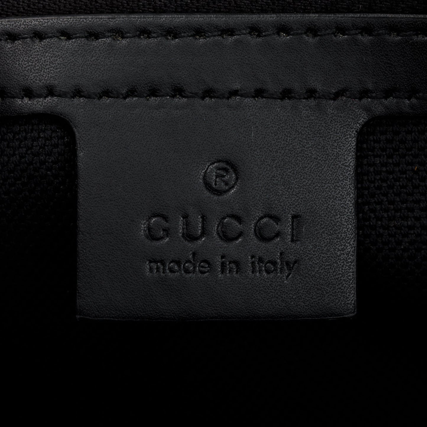 Gucci Black GG Supreme Belt Bag