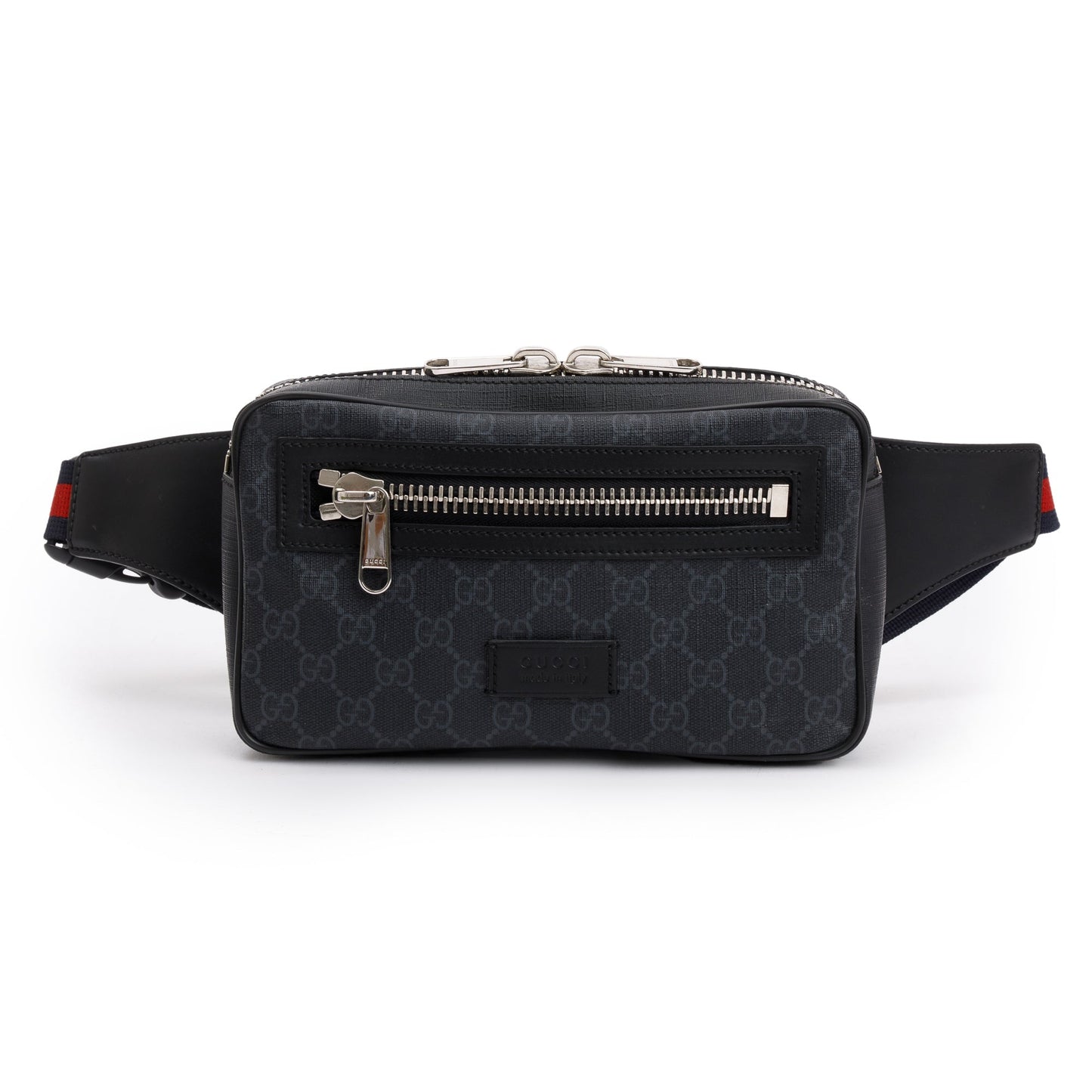 Gucci Black GG Supreme Belt Bag