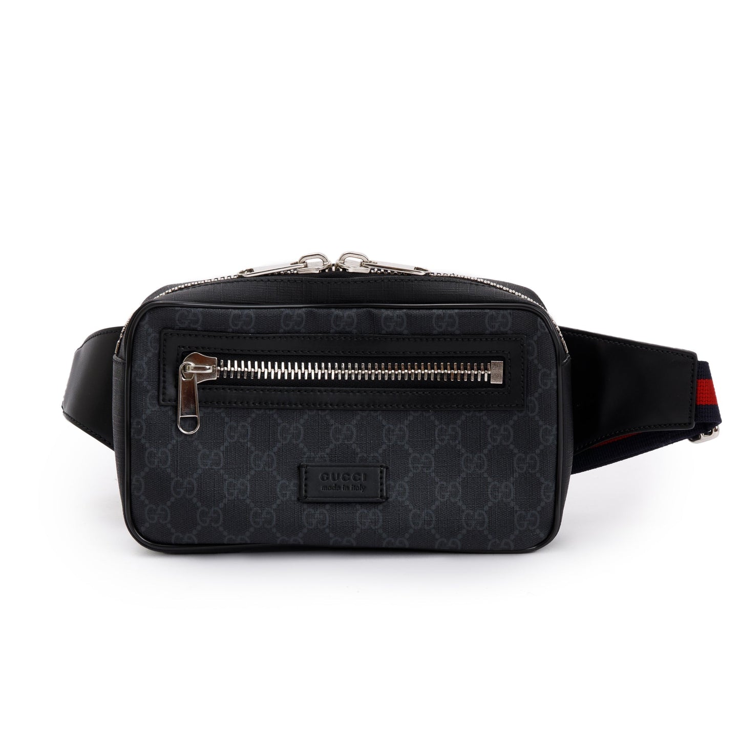 Gucci Black GG Supreme Belt Bag