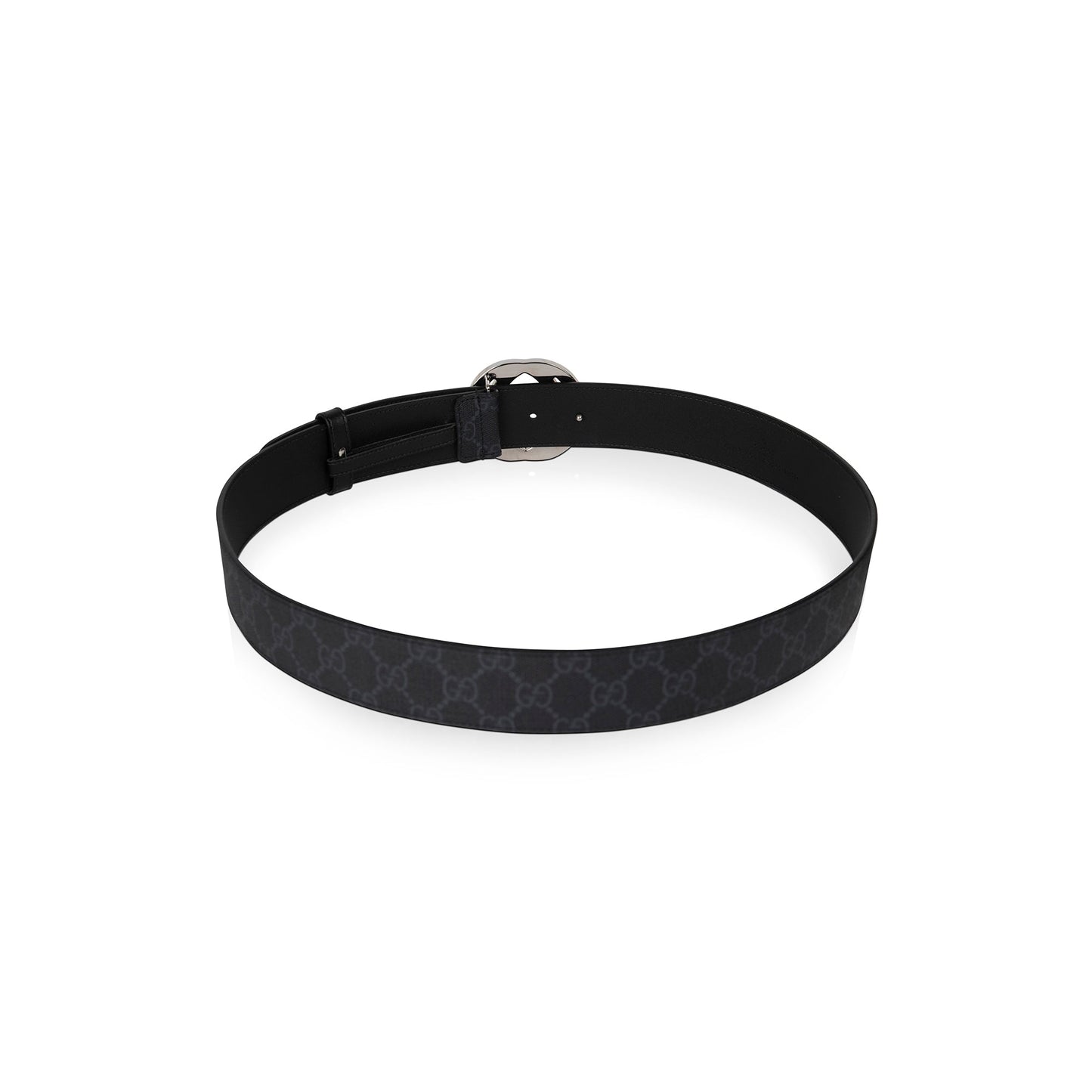 Gucci Black GG Supreme Belt with G Buckle