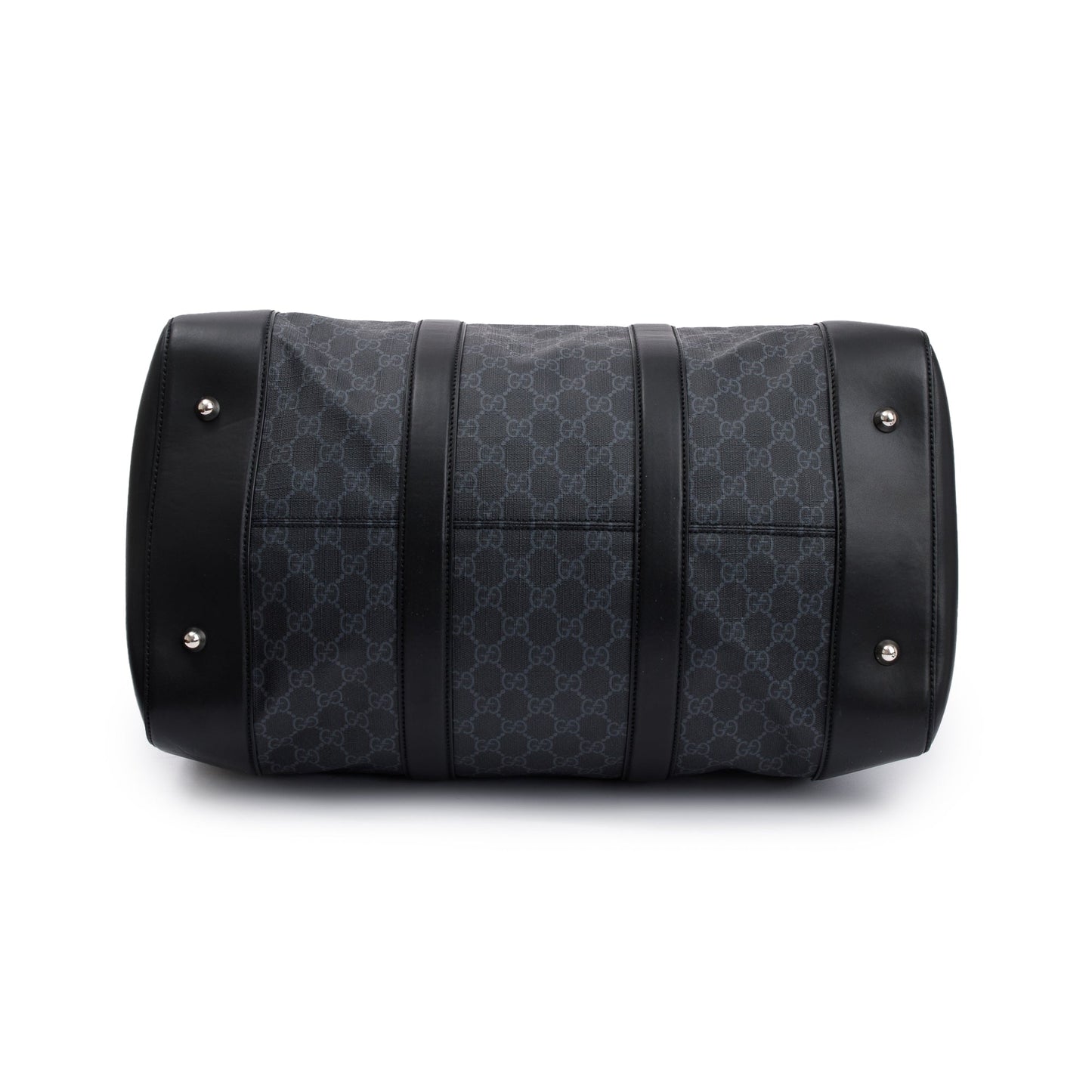 Gucci Black GG Supreme Canvas Carry-On Duffle Bag