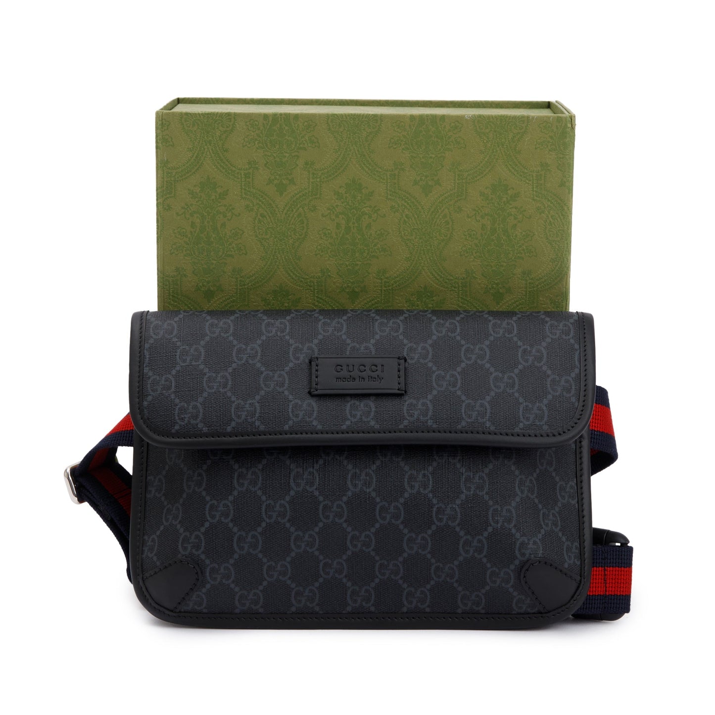 Gucci Black GG Supreme GG Belt Bag