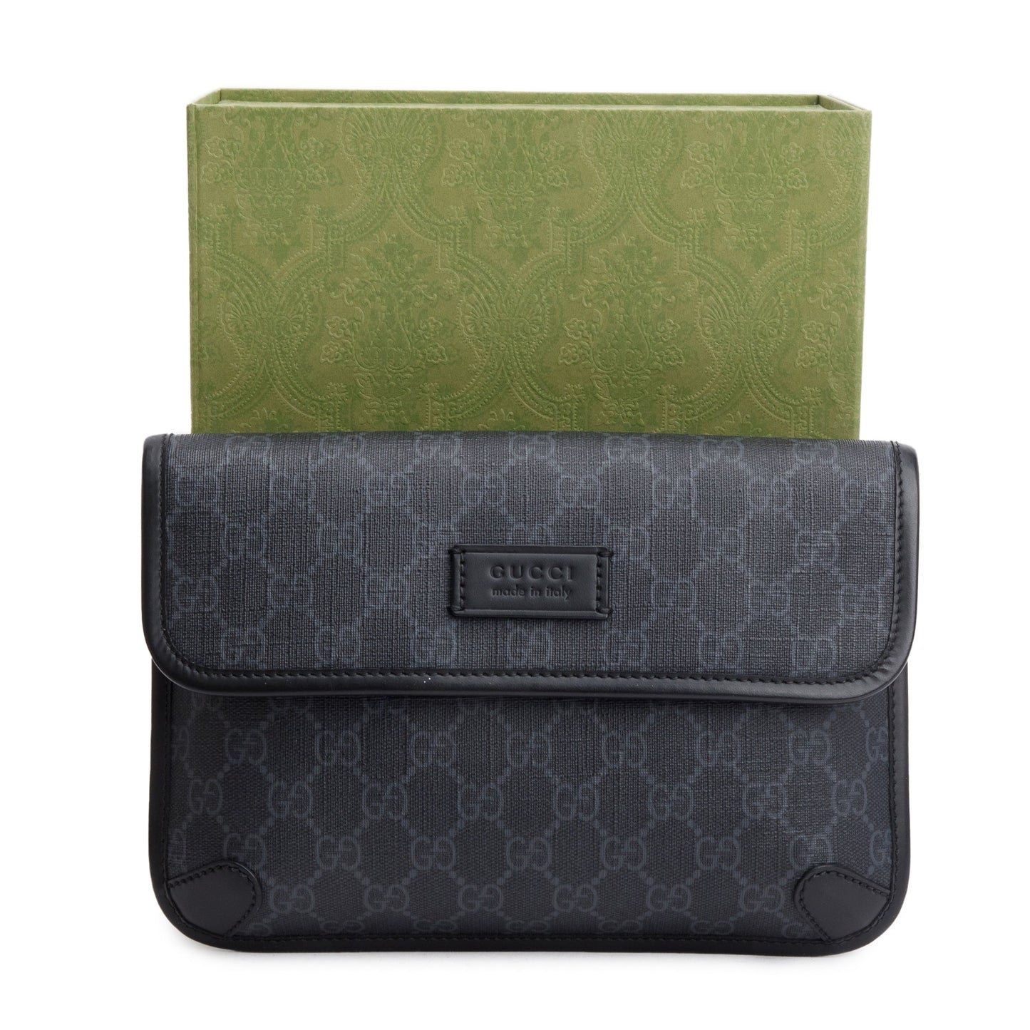 Gucci Black GG Supreme GG Belt Bag