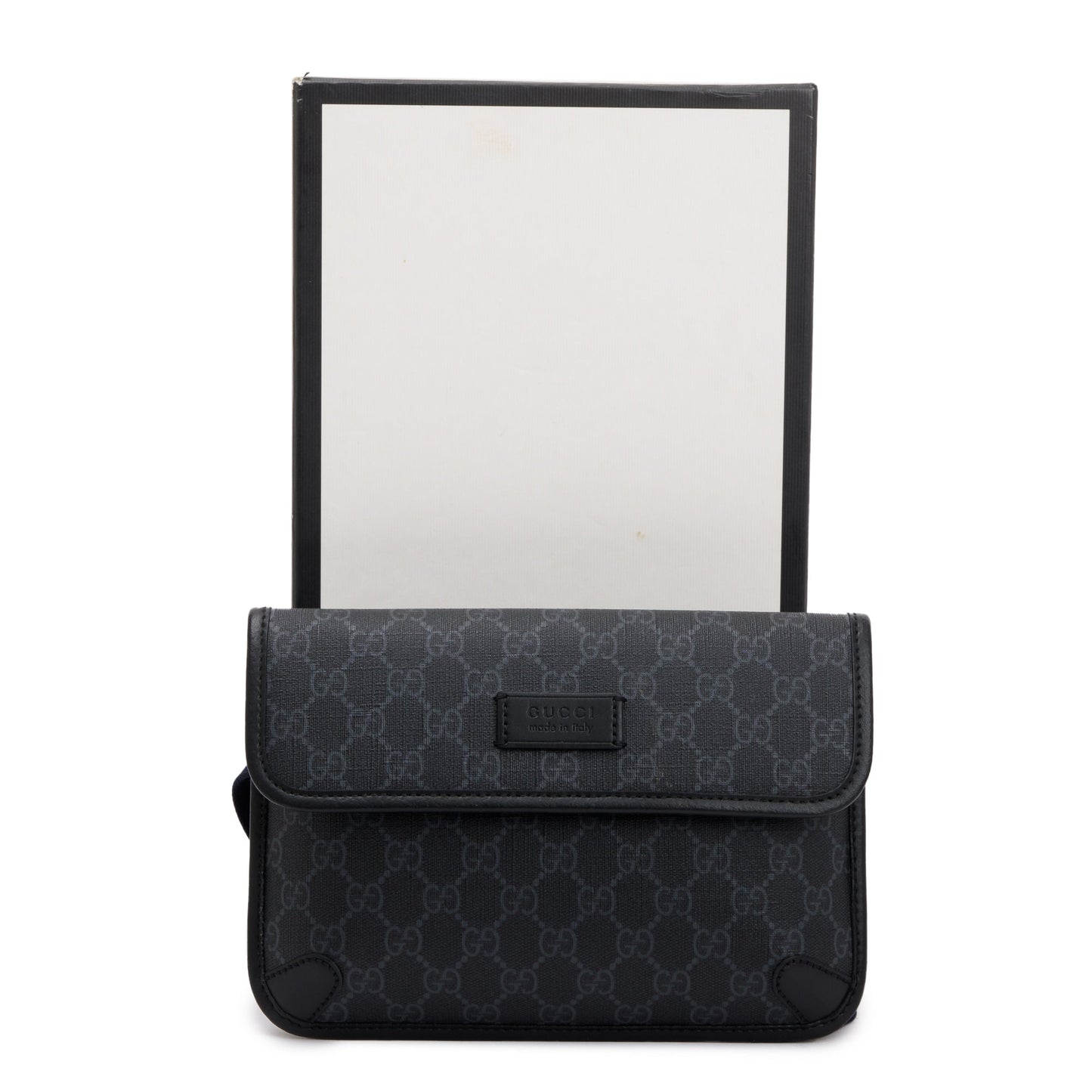 Gucci Black GG Supreme GG Belt Bag