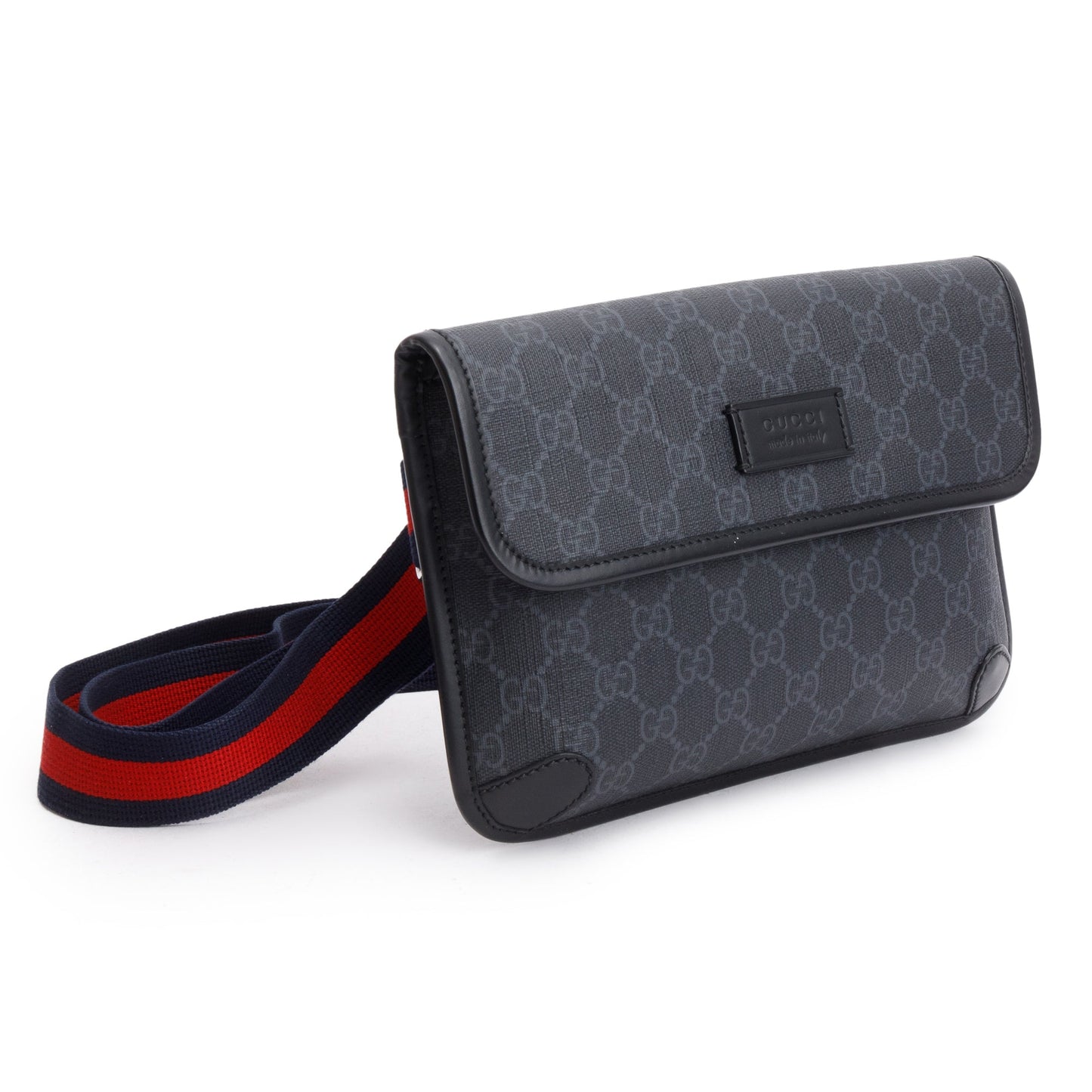Gucci Black GG Supreme GG Belt Bag