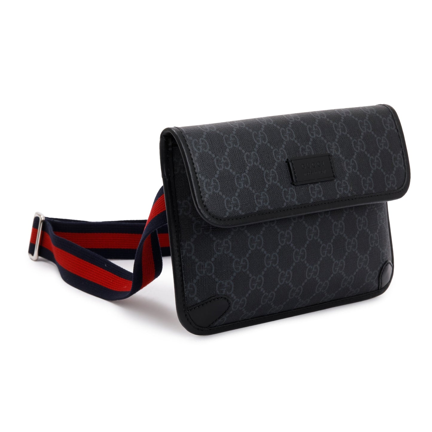 Gucci Black GG Supreme GG Belt Bag