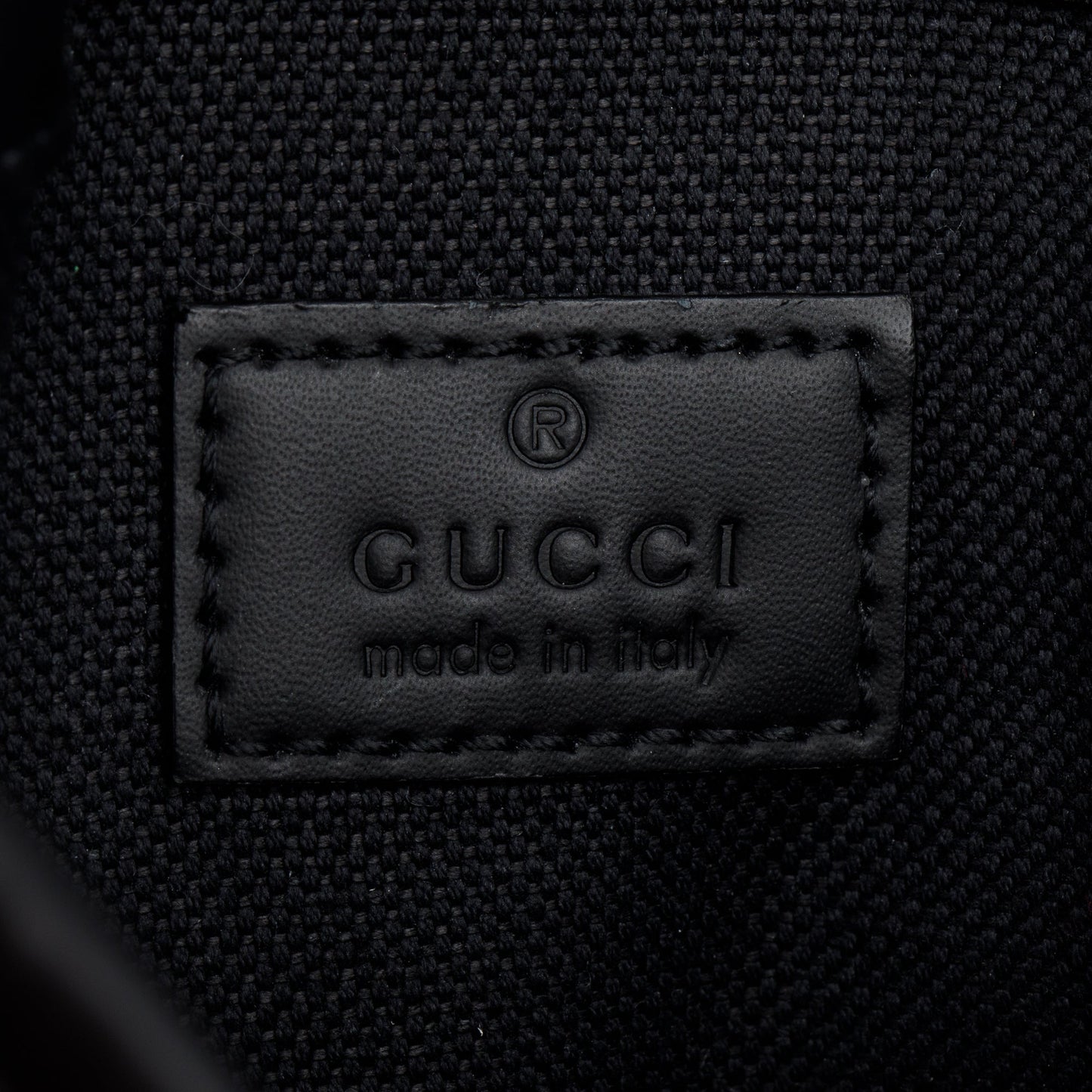 Gucci Black GG Supreme GG Belt Bag