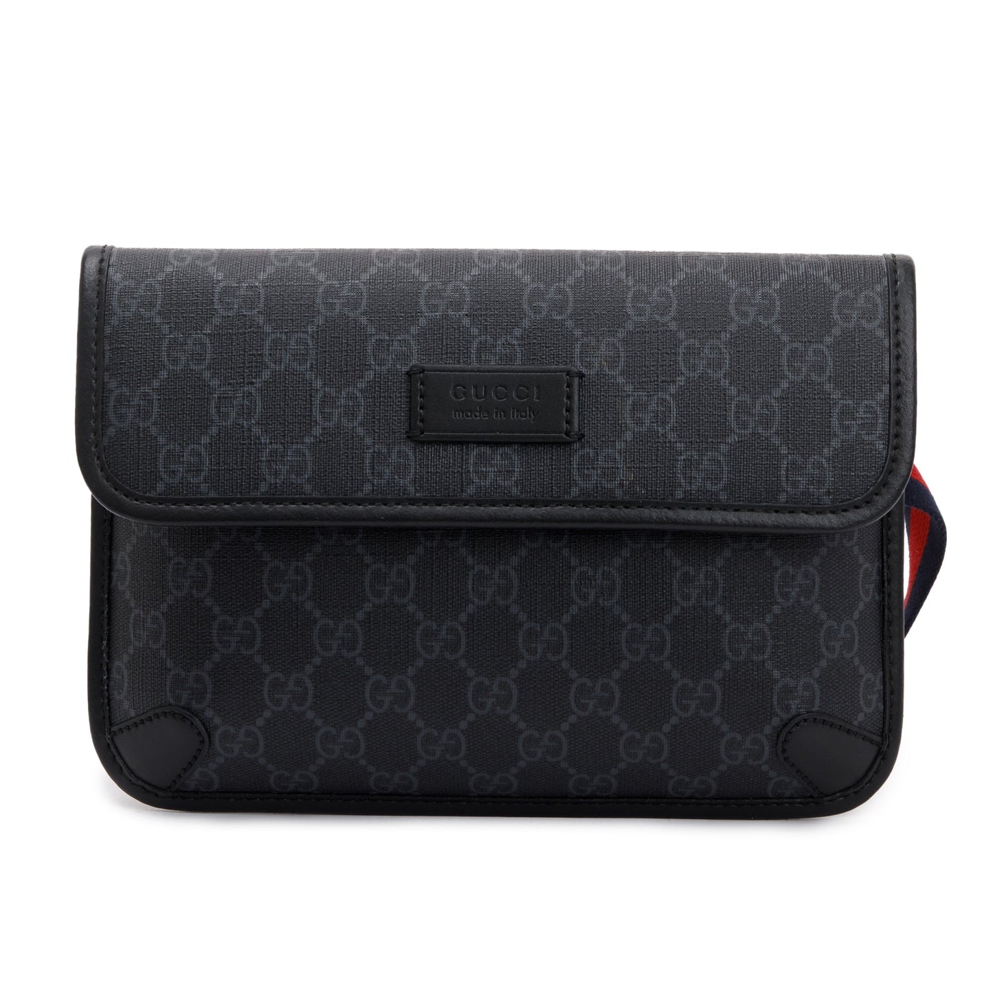 Gucci Black GG Supreme GG Belt Bag