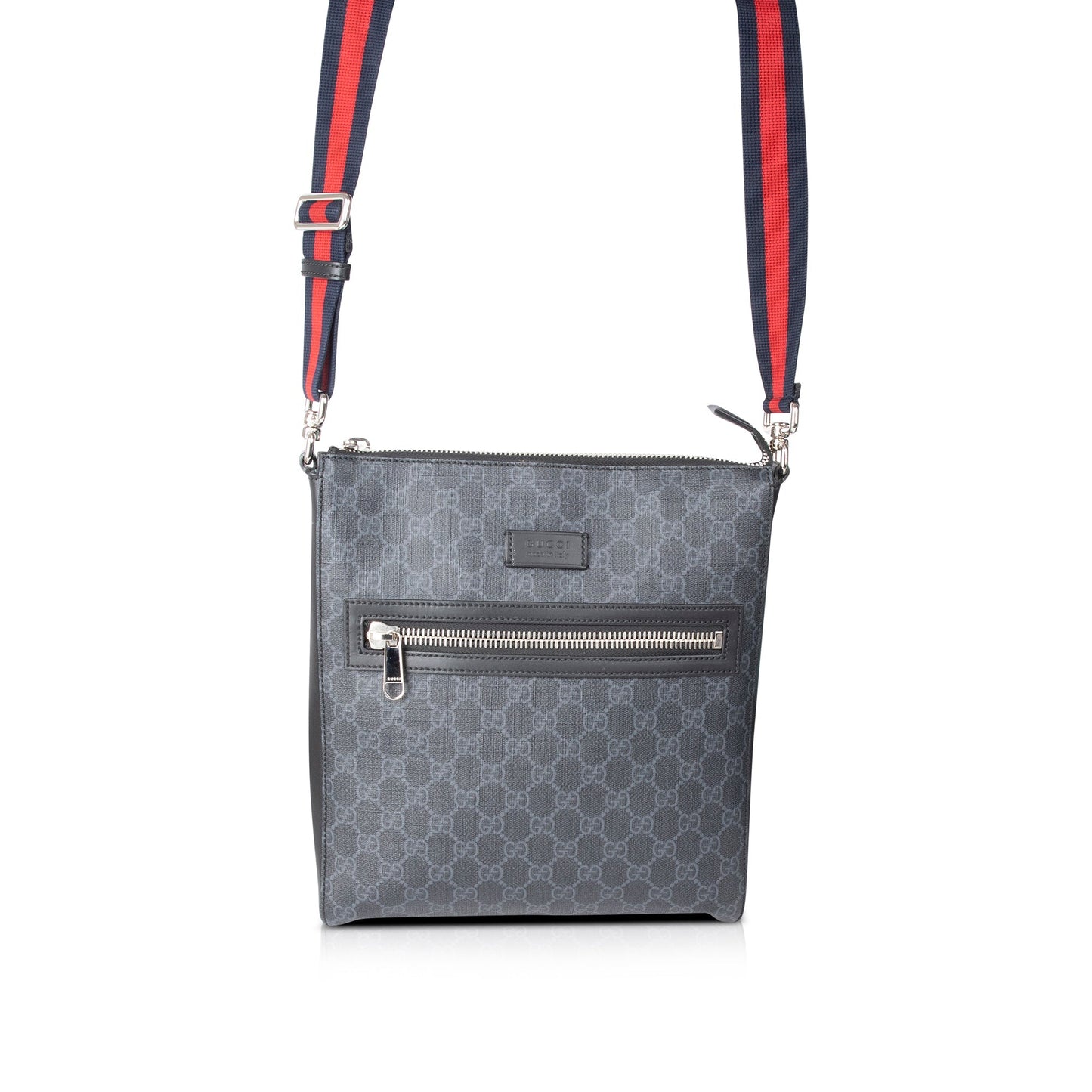 Gucci Black GG Supreme Messenger Bag