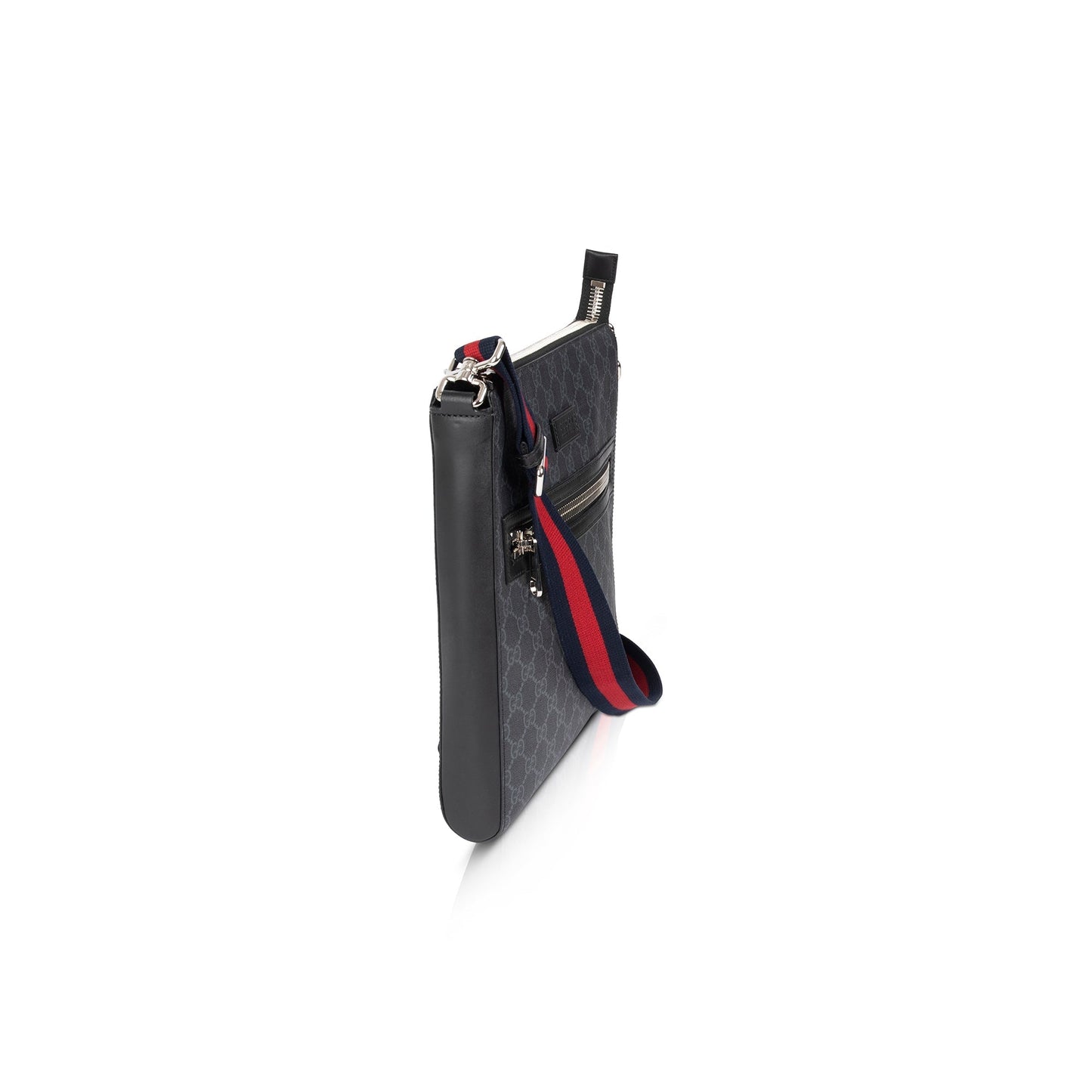Gucci Black GG Supreme Messenger Bag