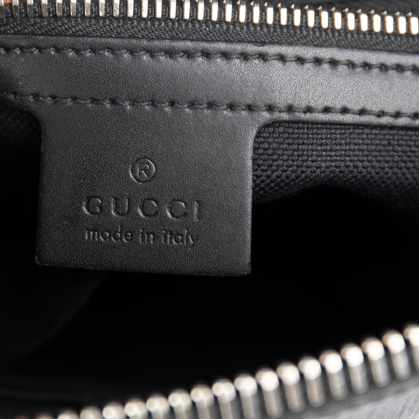 Gucci Black GG Supreme Messenger Bag