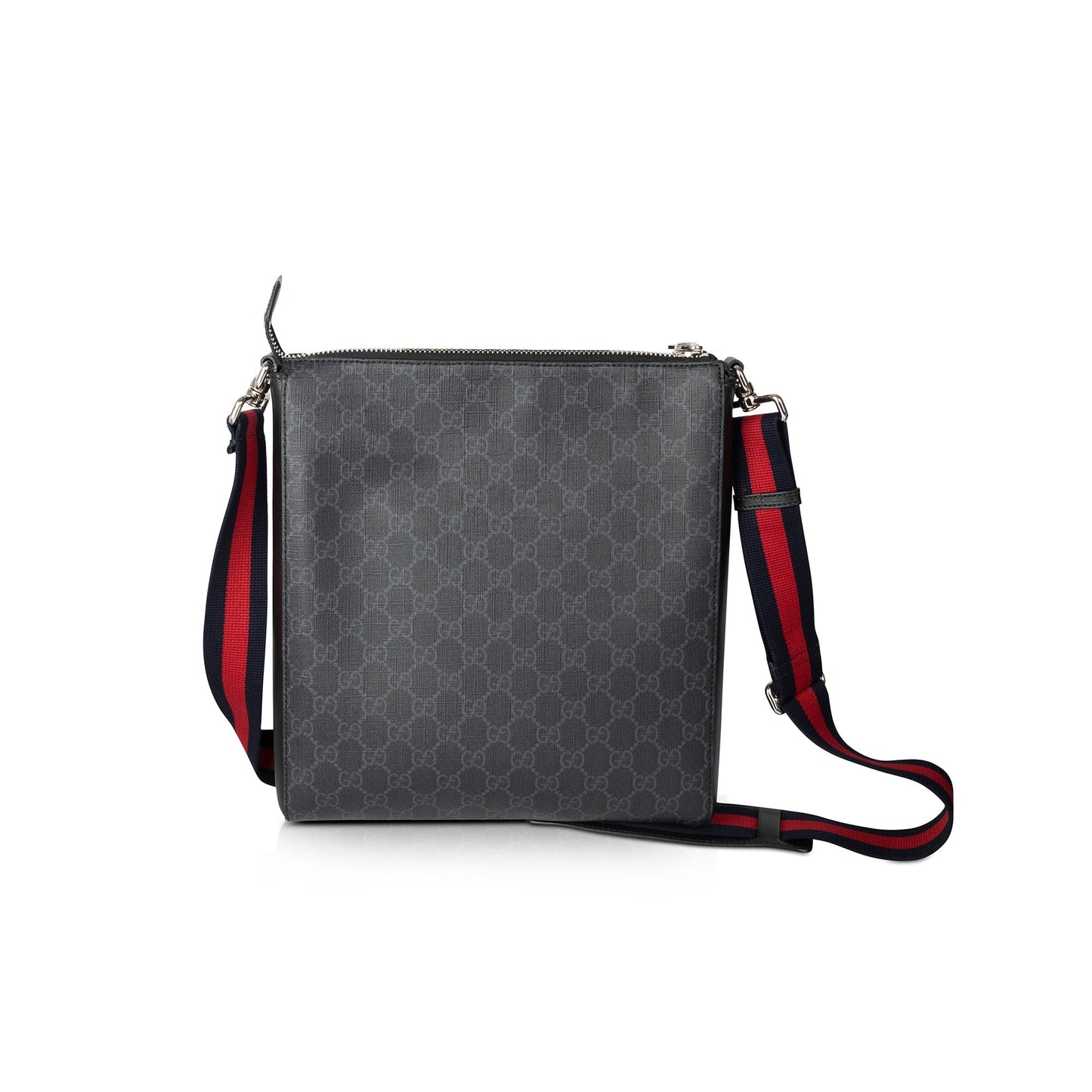Gucci Black GG Supreme Night Courrier Messenger Bag